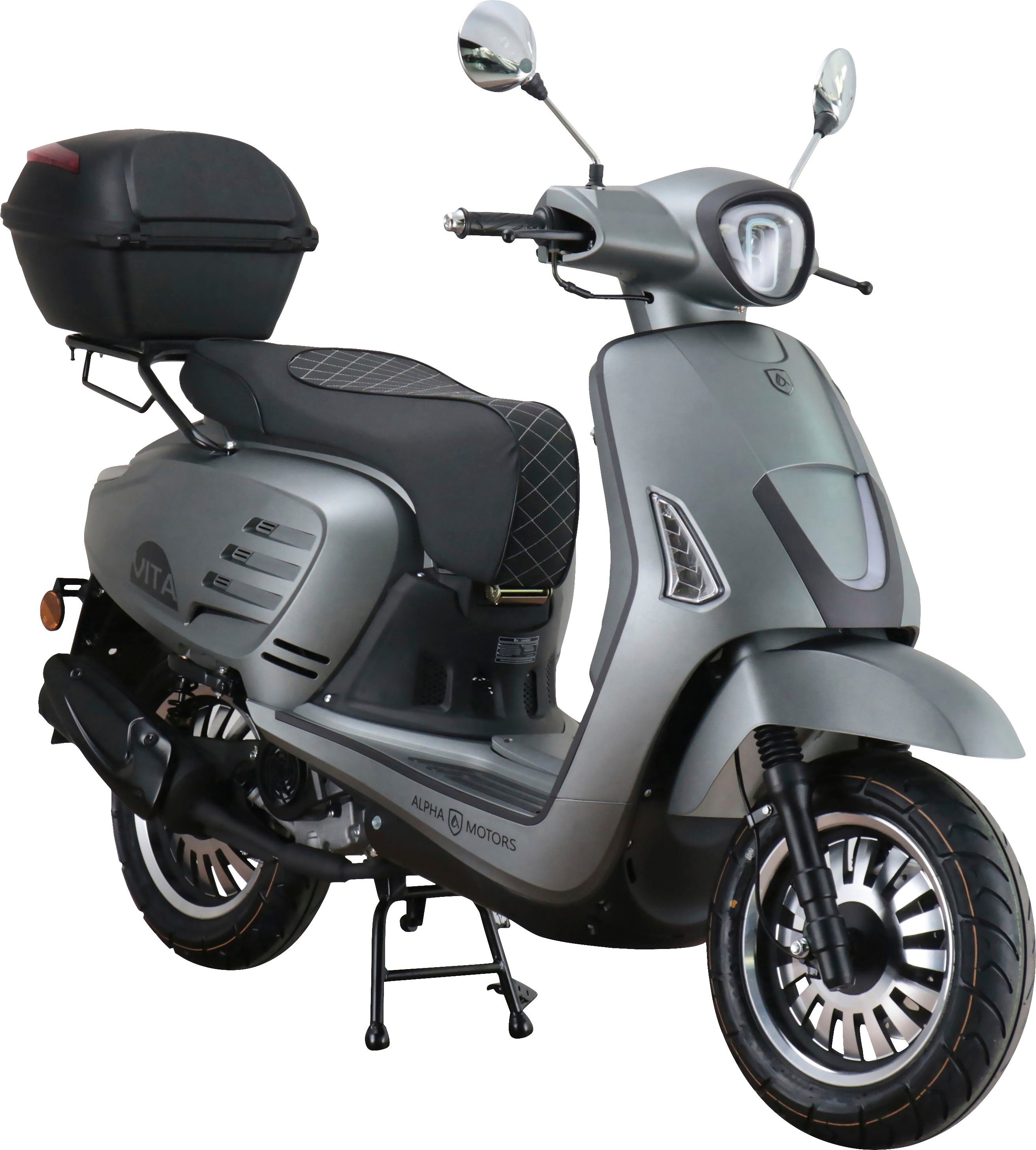 Alpha Motorroller ccm, 125 Topcase Euro km/h, inkl. Vita, 5, 85 Motors