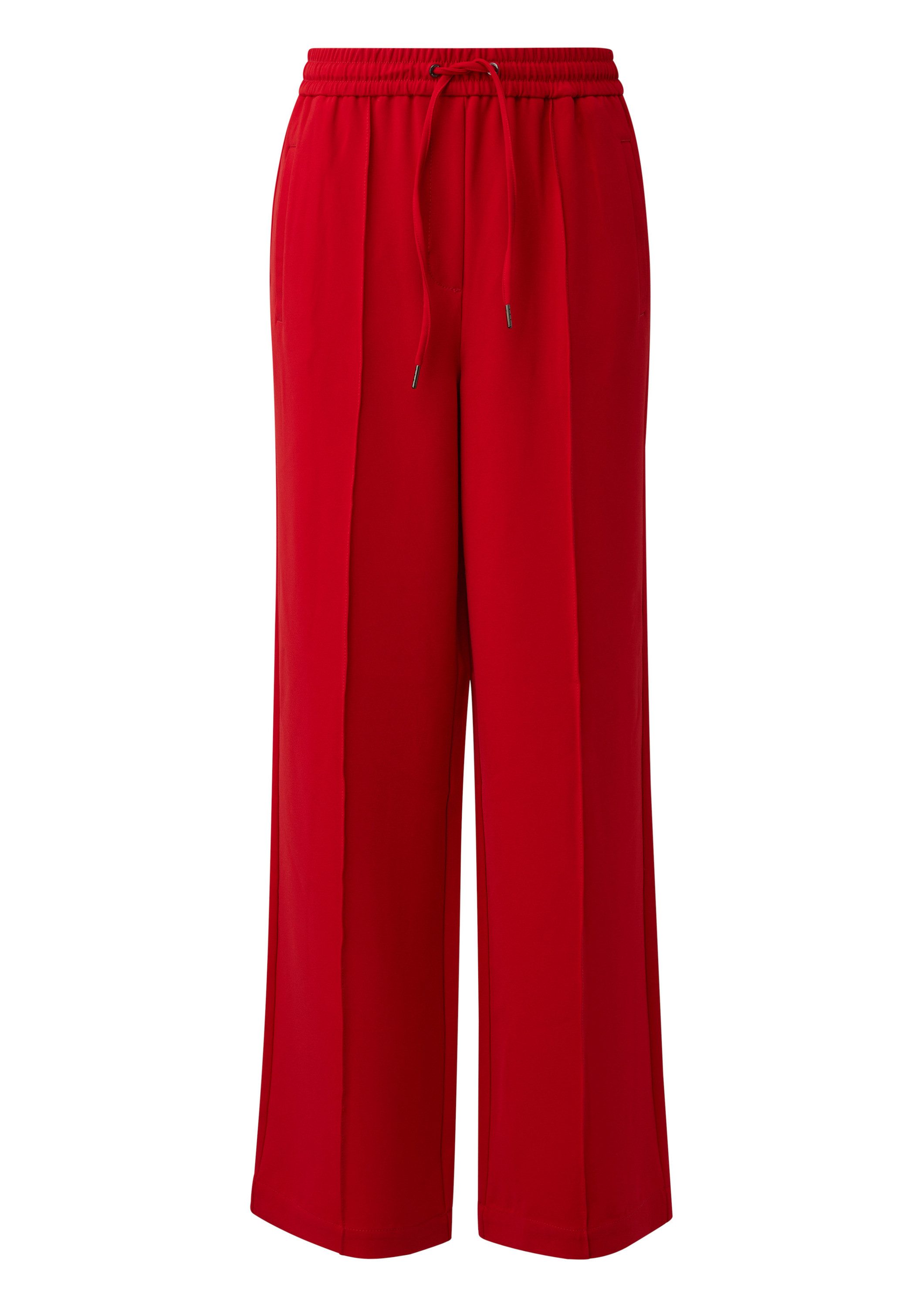 s.Oliver Chinos Hose Fließende Hose mit geradem Bein und Elastikbund günstig online kaufen