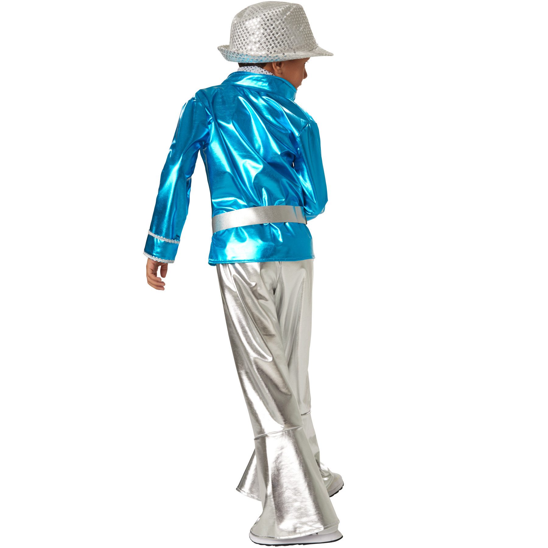 dressforfun Hippie Costume Boys' Costume Disco Boy, Shimmering Disco Outfit Made of Shiny Fabric