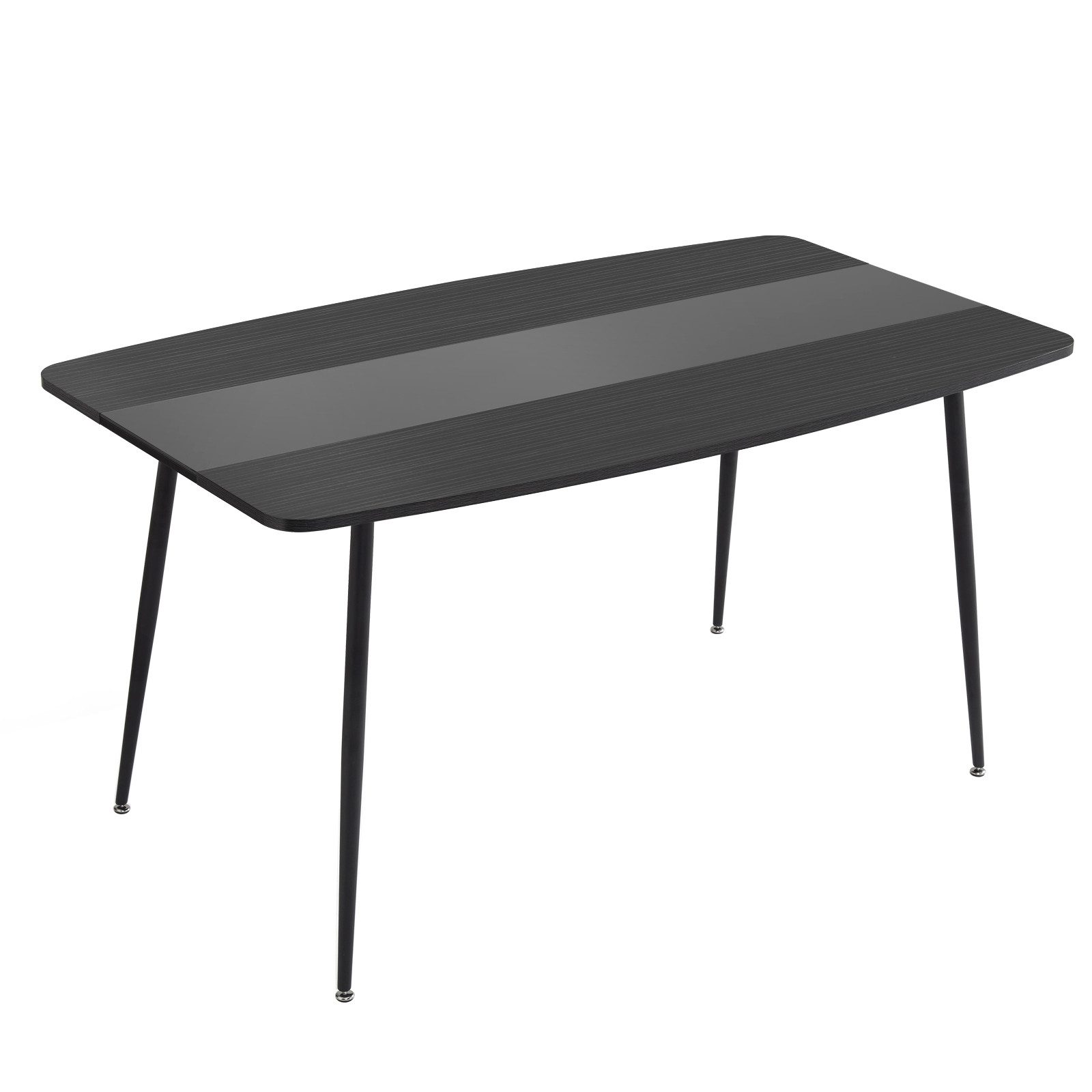 Mondeer Esstisch Esszimmertisch, Glastischplatte Verstellbare Metallbeine, günstig online kaufen