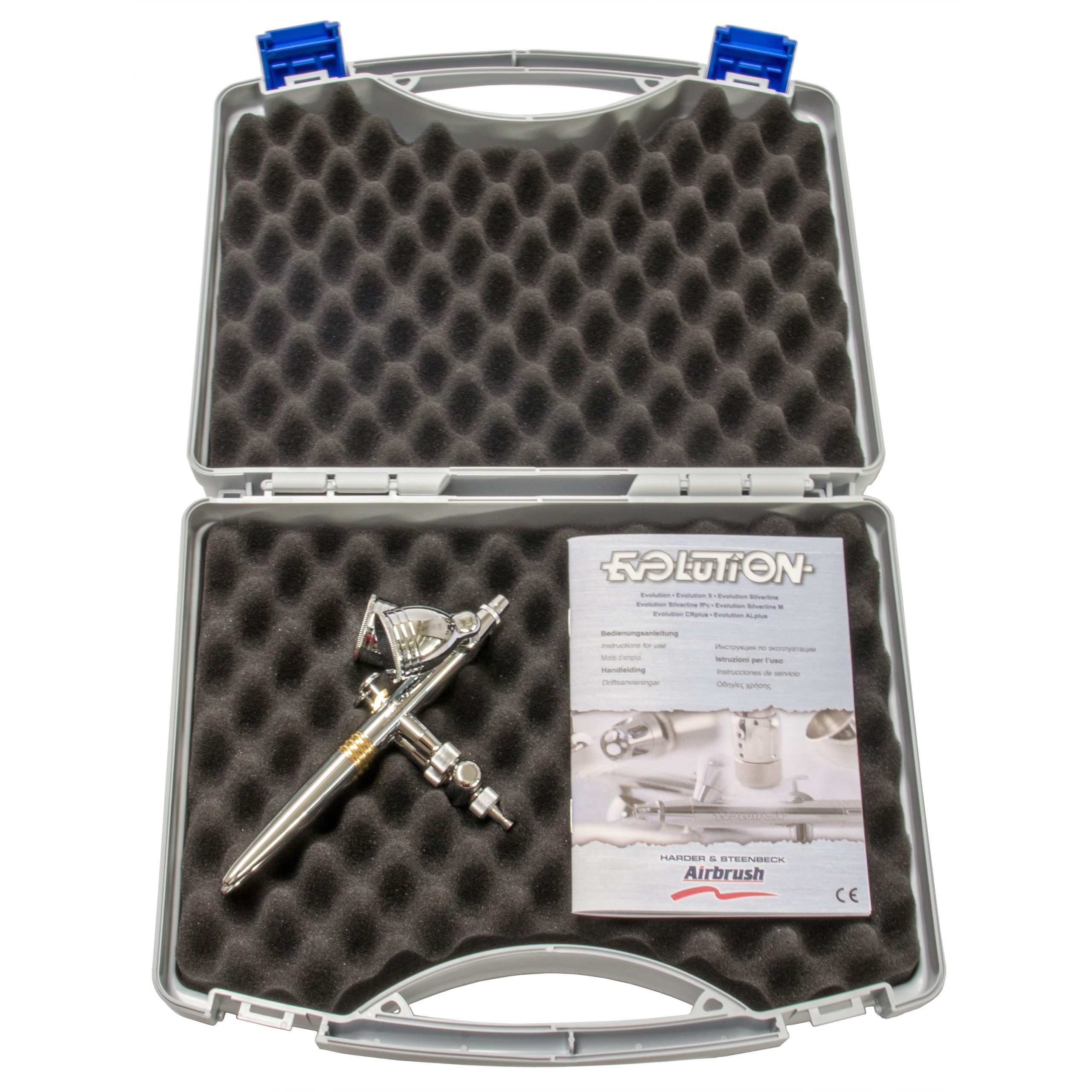 Harder & Steenbeck Airbrushpistole Evolution CRplus twin action126304 CR plus Airbrush Pistole Chrom