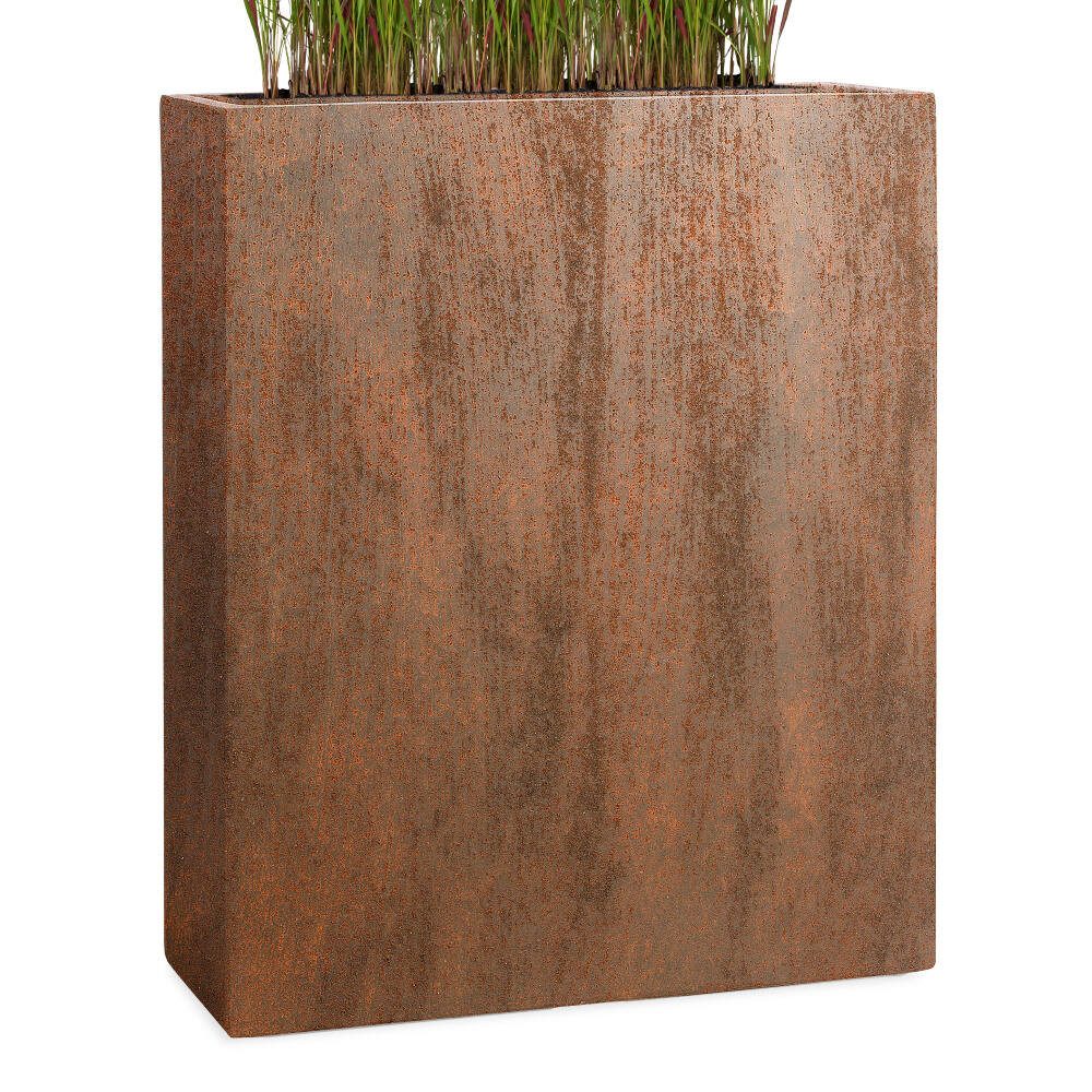 Pflanzwerk® Pflanzkübel DIVIDER Premium Blumenkübel Raumteiler Hochbeet Fiberglas, Fiberglas - Handgefertigt - Rechteckig - Frostbeständig