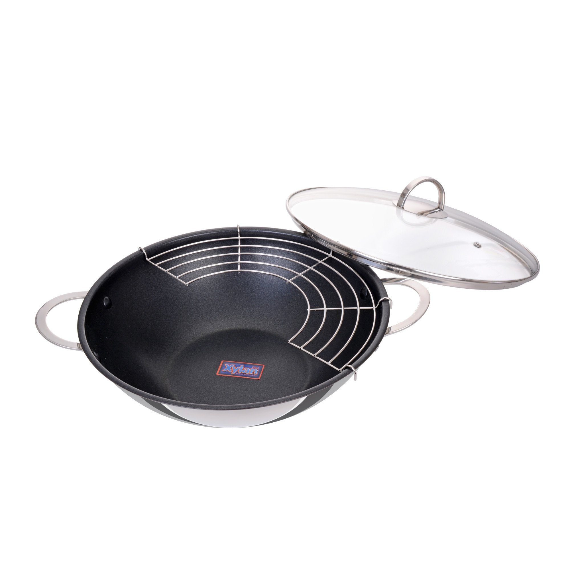 GRÄWE Wok GRÄWE Wok-Set 32 cm mit Beschichtung, Serie Pro-Line