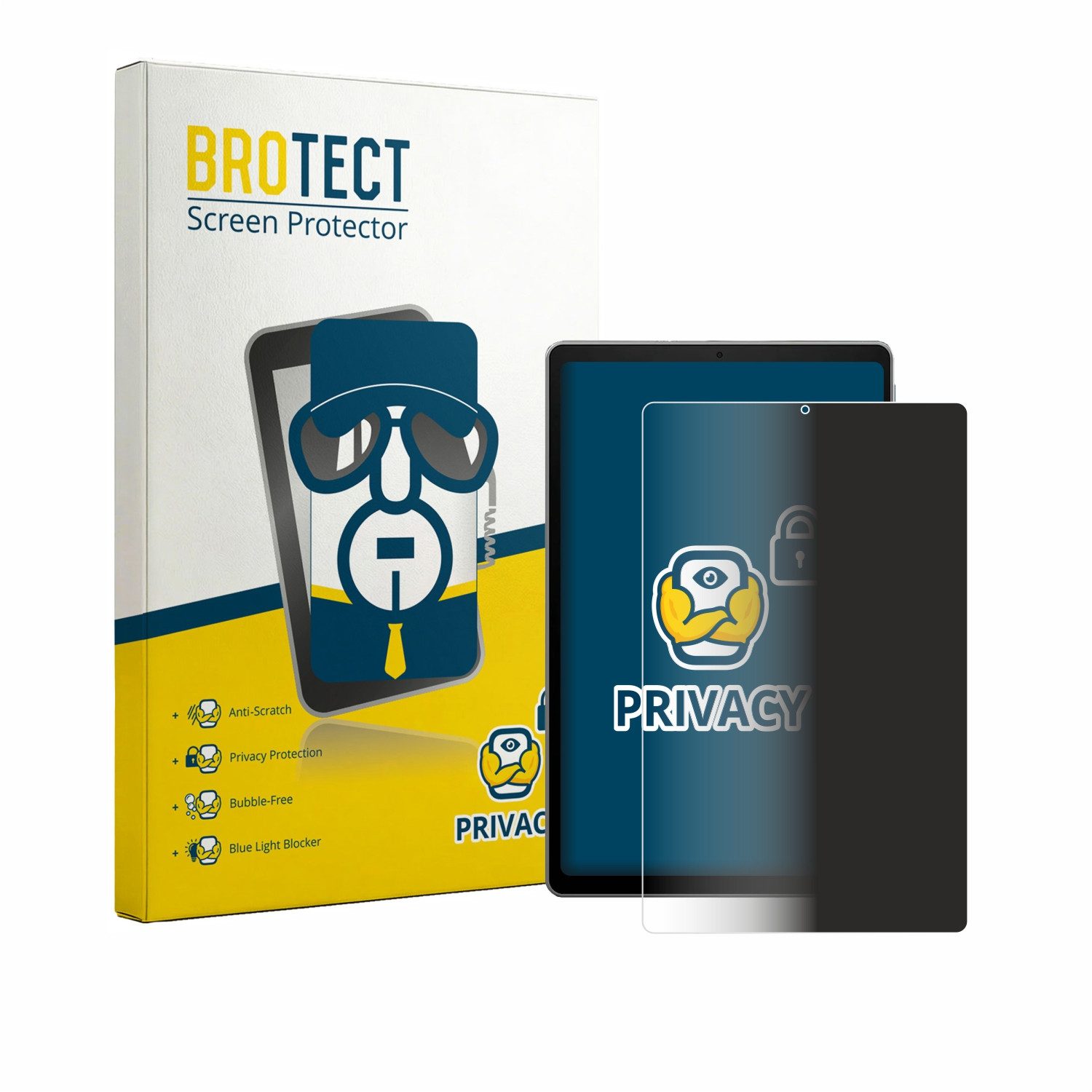 BROTECT Displayschutzfolie Sichtschutzfolie für Acer Iconia Tab A11, Anti-Spy Privacy Sichtschutz Blickschutzfolie Blaulicht-Schutz