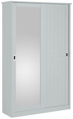 Home affaire Garderobenschrank Nekso mit Spiegel, Breite 114 cm, aus MDF oder Massivholz, FSC®