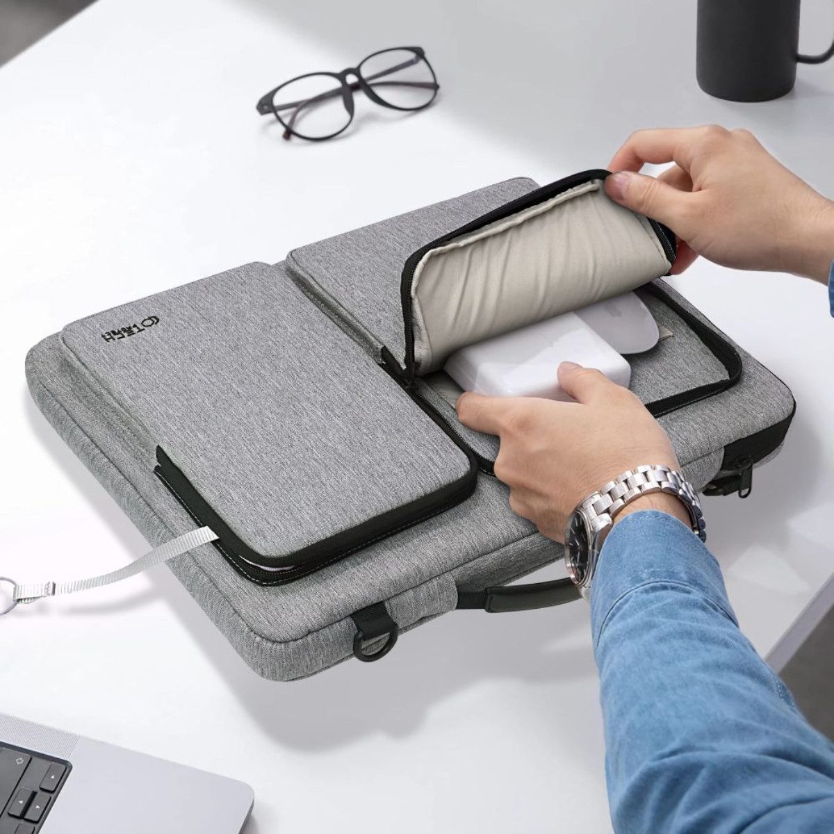 TECH PROTECT Laptoptasche Defender Bag 15-16 Zoll, Gepolsterte Laptoptasche günstig online kaufen