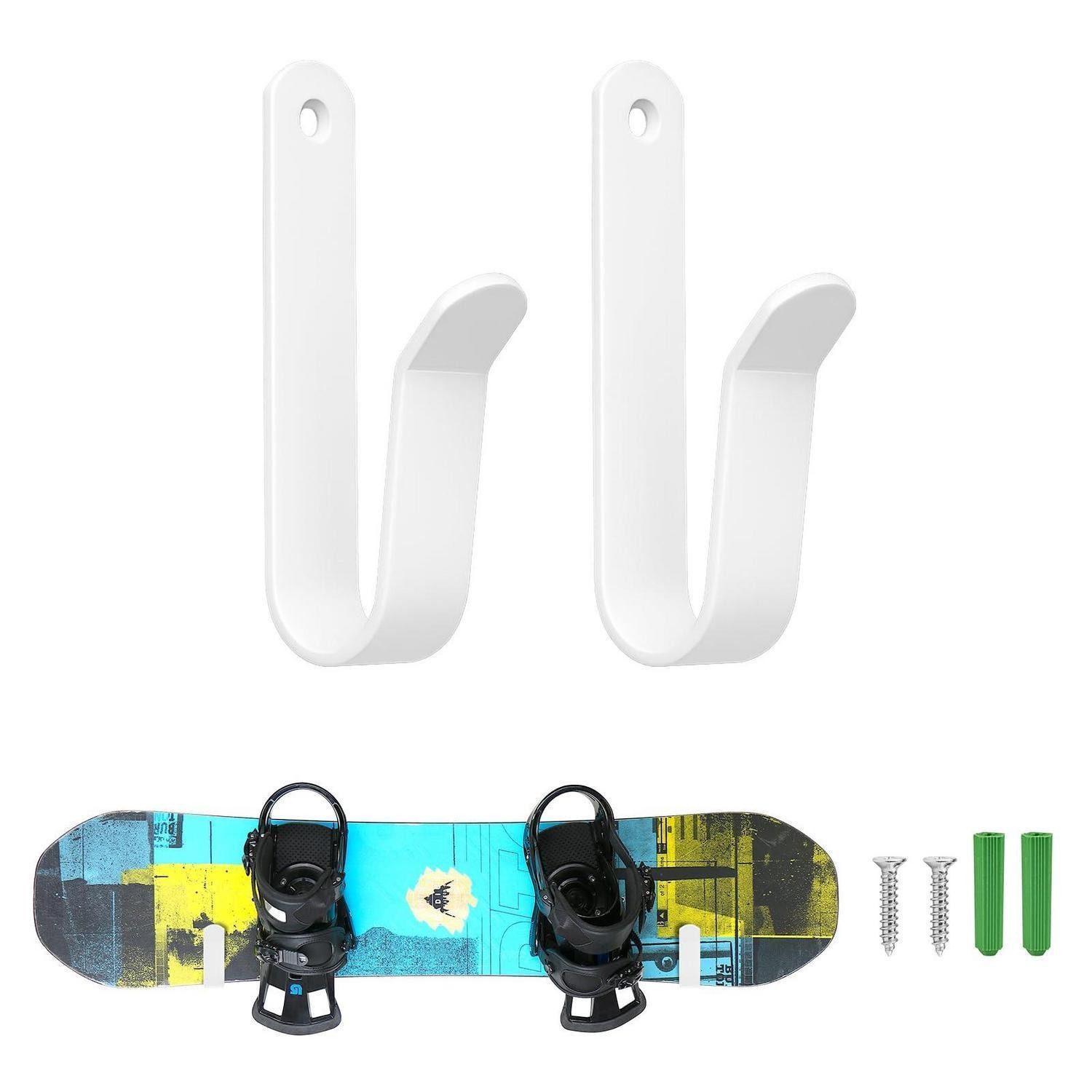 LuxusKollektion Longboard Skateboard-Wandhalterung 2er Set Schwarz/Weiß (2-St)