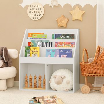 SoBuy Bücherregal KMB01, Kinderregal mit 3 Ablagefächern und 2 offenen Fächern