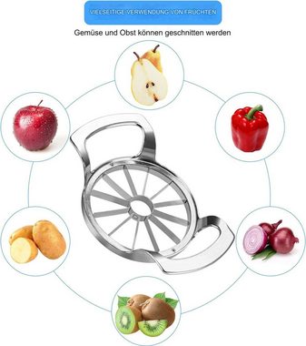 FIDDY Allesschneider Apfelschäler, Apfelentkerner, Apfelschneider aus Edelstahl 304