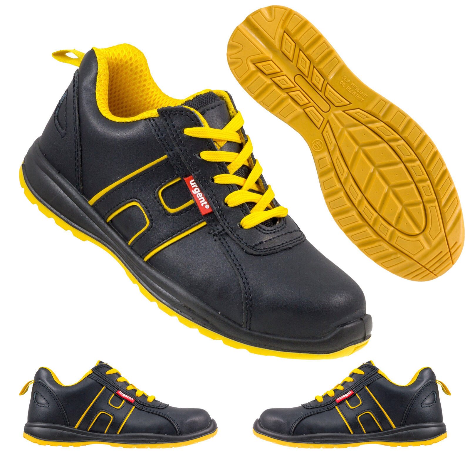 Urgent Arbeitsschuhe Sicherheitsschuhe Stahlkappe Halbschuhe Sportdesign Arbeitsschuh