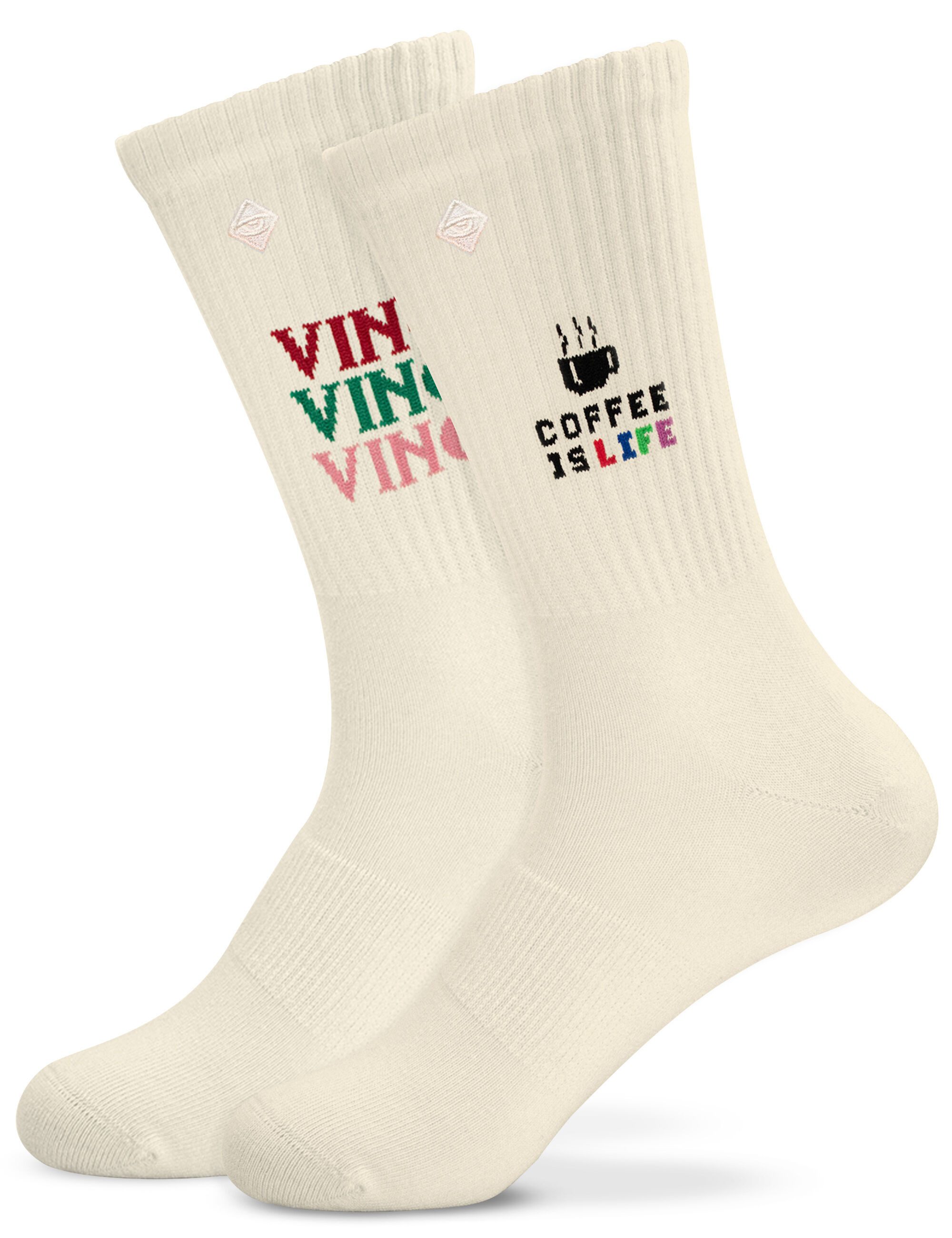J.Clay Socken Set Vino, Coffee Made in EU