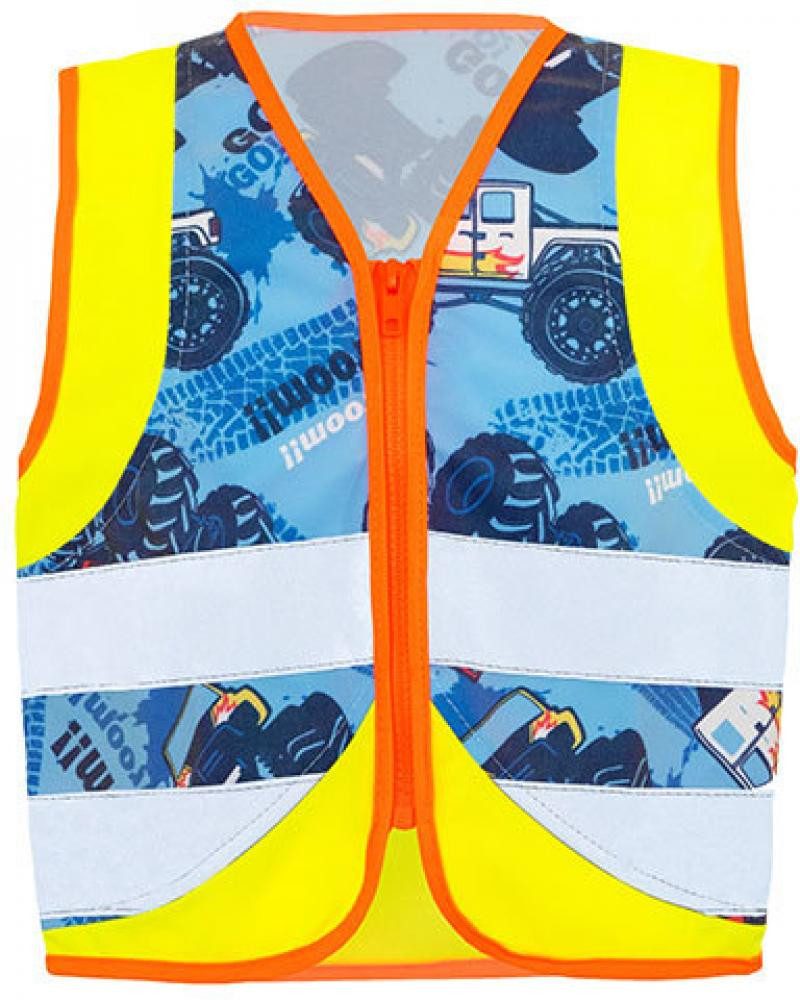 Warnweste Kinder Safety Vest Action Vehicle Fun CO² Neutral