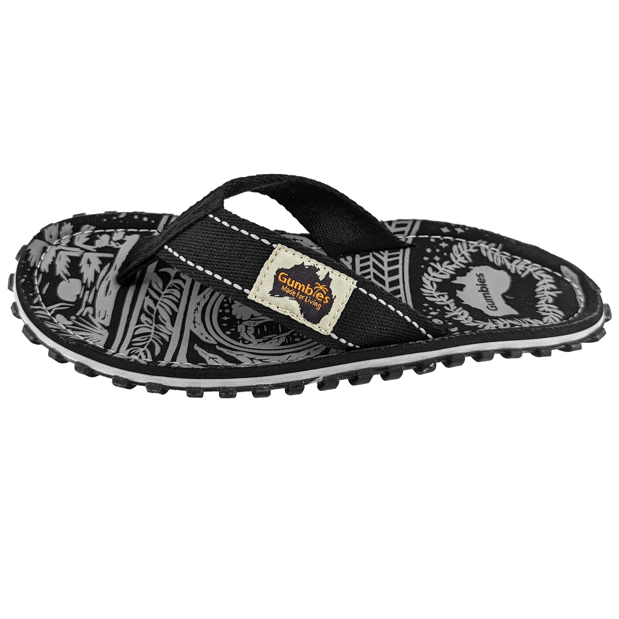 Gumbies Original in Midnight Black T-Strap-Zehentrenner Hergestellt aus recycelten Materialien – Bild 4 von 5