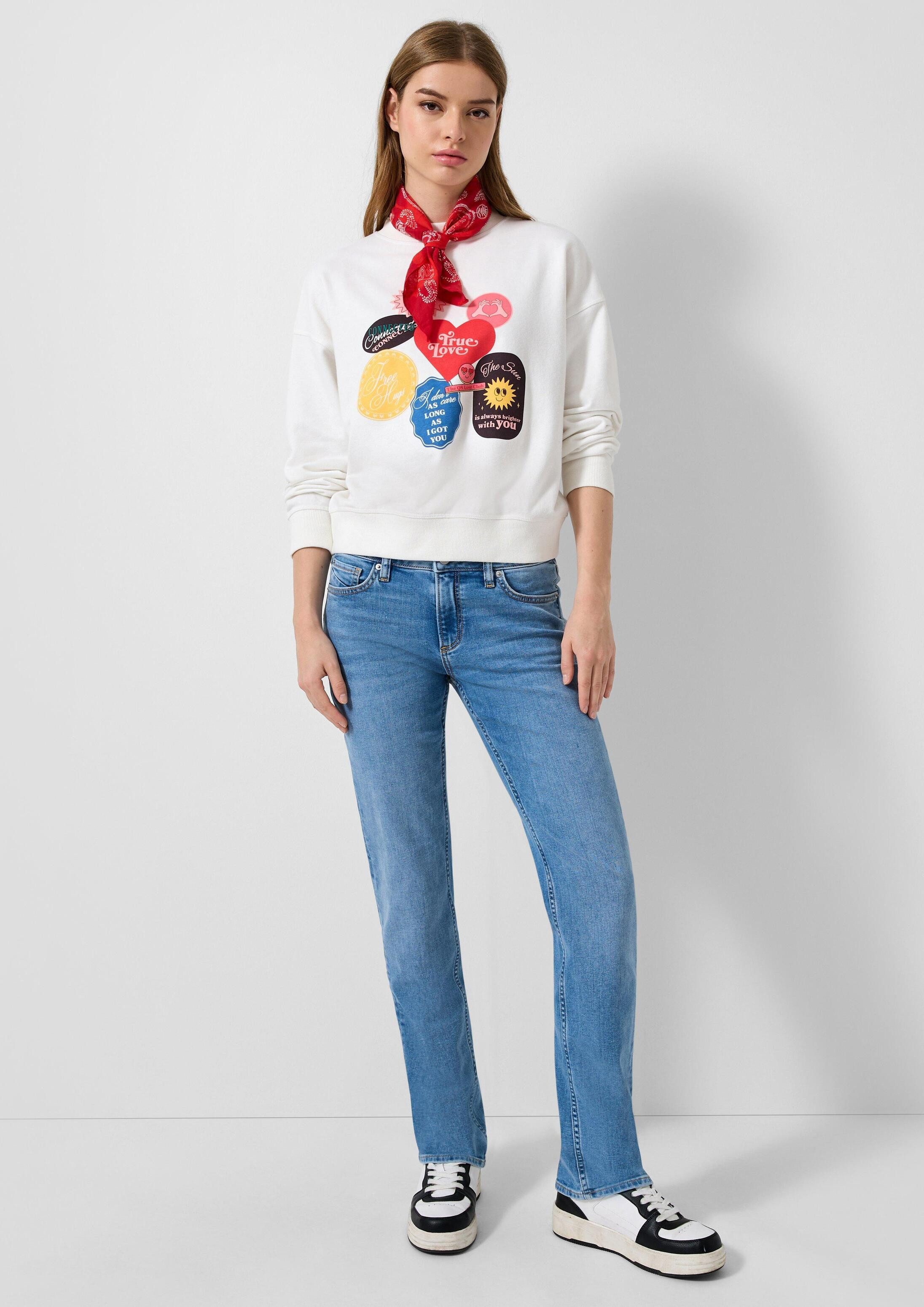 QS Regular-fit-Jeans Jeans-Hose CATIE Jeans Catie / Slim Fit / Mid Rise / Straight Leg