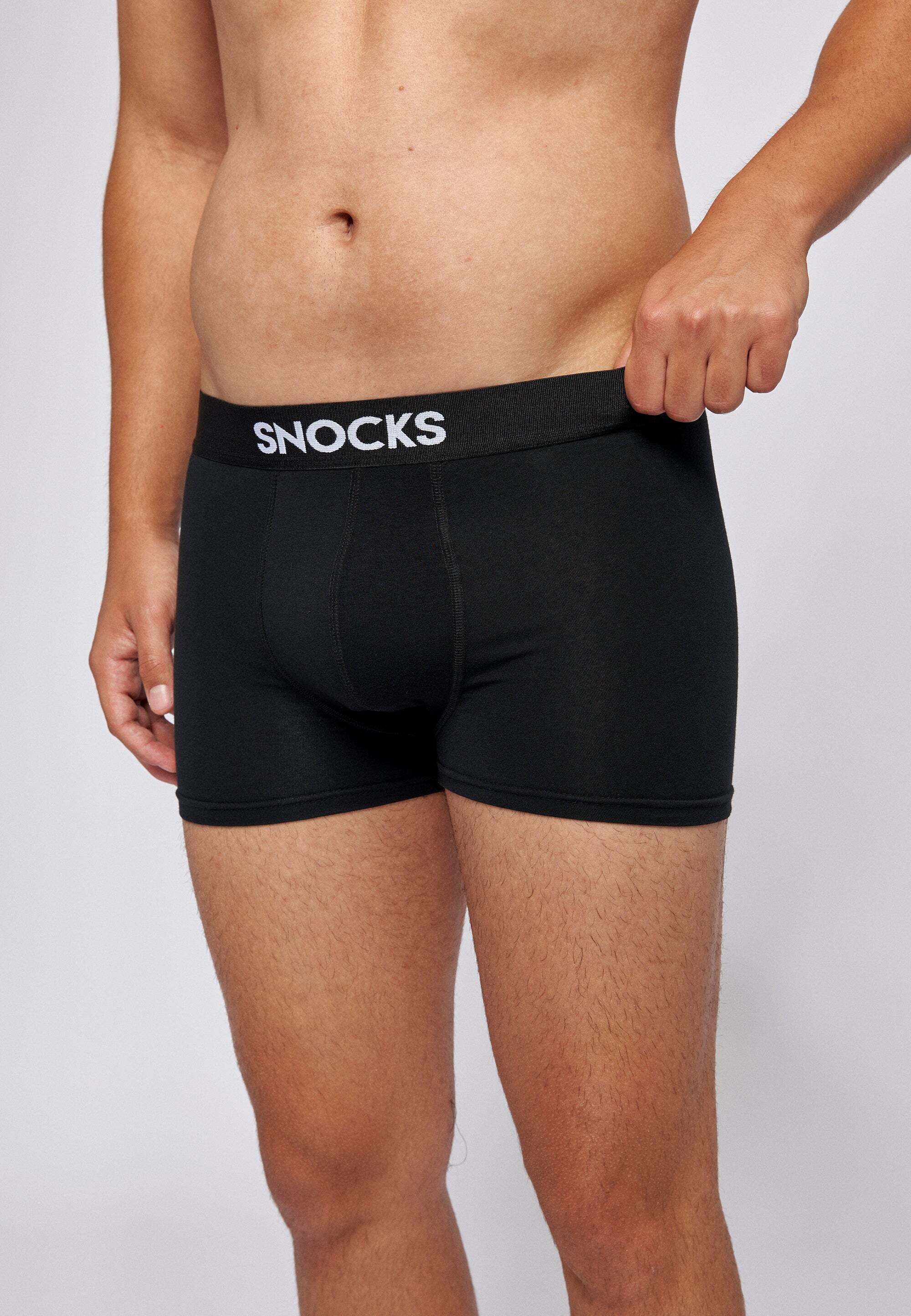 SNOCKS Boxershorts Enge Herren Unterhose aus Naturfaser-Viskose (3-St) besonders weich und angenehm auf der Haut