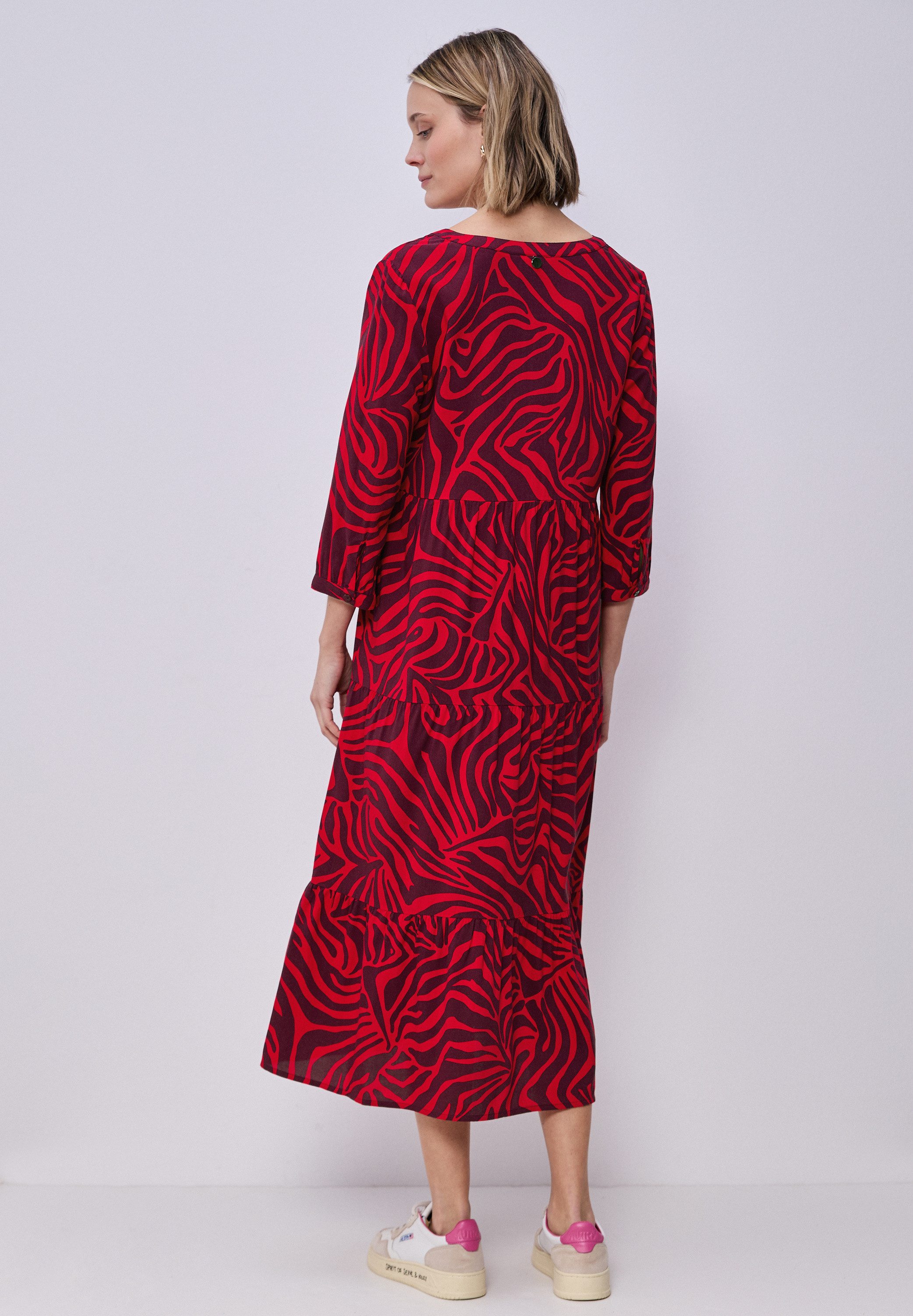 STREET ONE Midikleid mit Volant