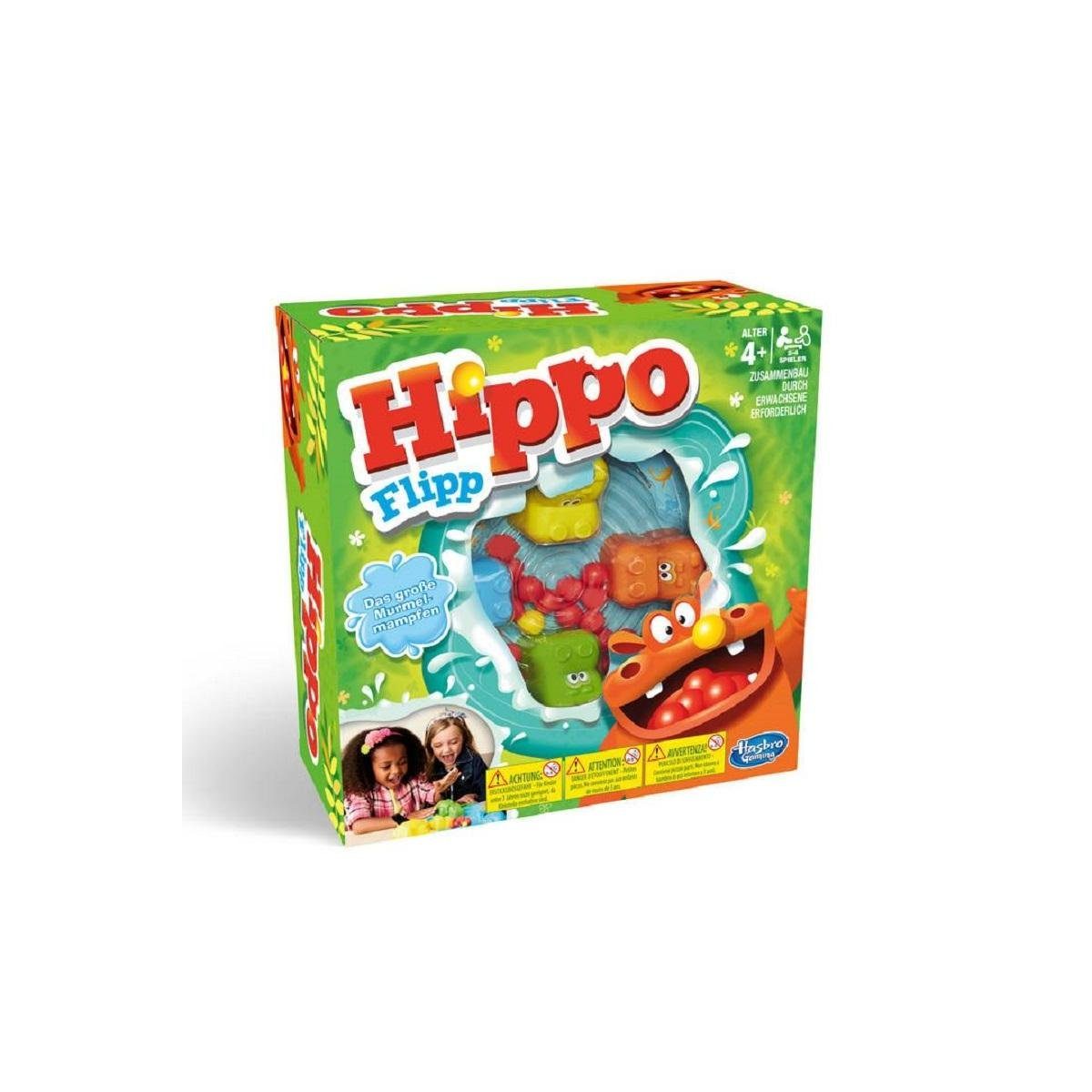 Hasbro Spiel, Familienspiel HASD0040 - Hippo Flipp, Figurenspiel, für 2-4 Spieler,...