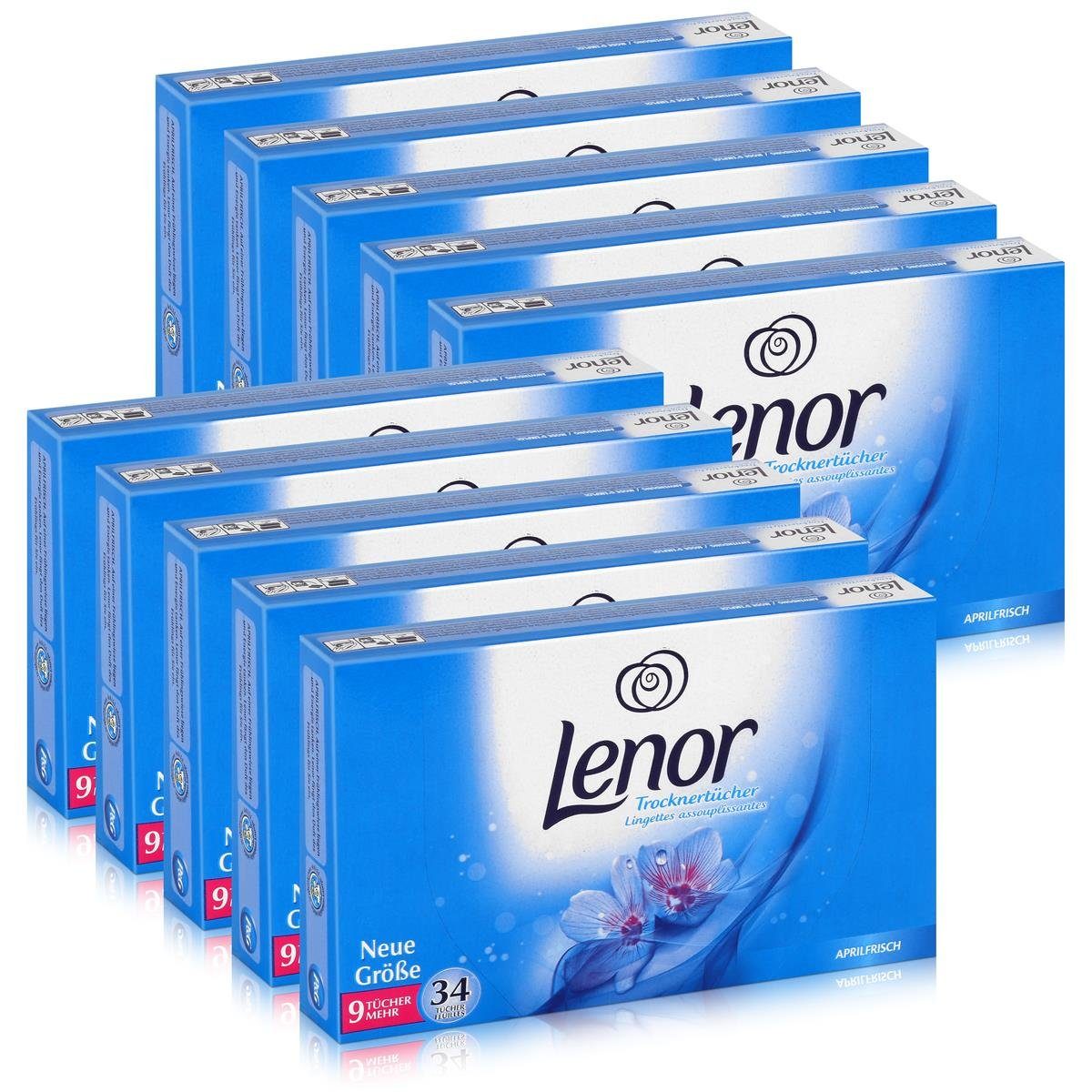 LENOR Lenor Trocknertücher Aprilfrisch 34 Tücher - Wäschepflege im Trockner Spezialwaschmittel