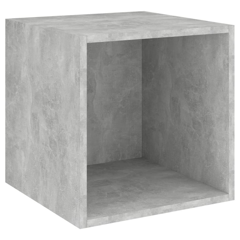 vidaXL Regal Wandschrank Betongrau 37x37x37 cm günstig online kaufen
