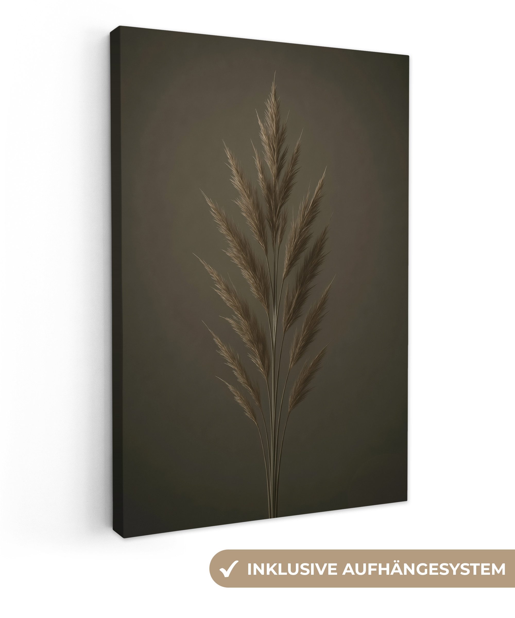 OneMillionCanvasses® Leinwandbild Zweig - Pflaumengras - günstig online kaufen