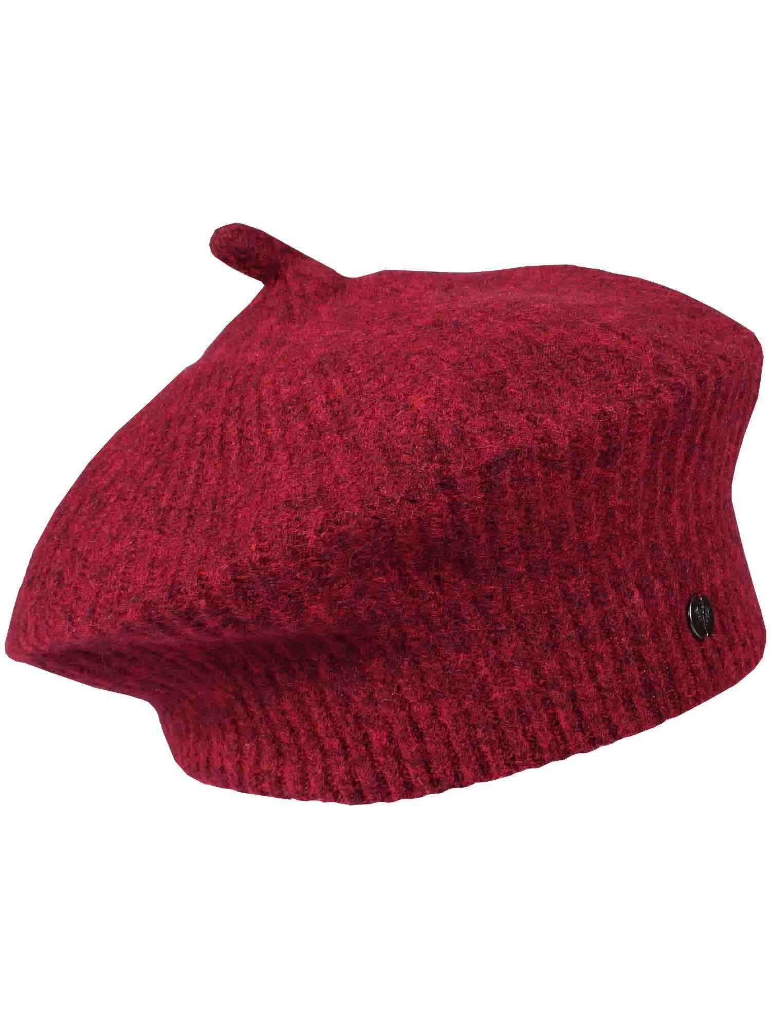 Fraas Strickmütze Polyester Strick-Baskenmütze (ohne Fransen) günstig online kaufen