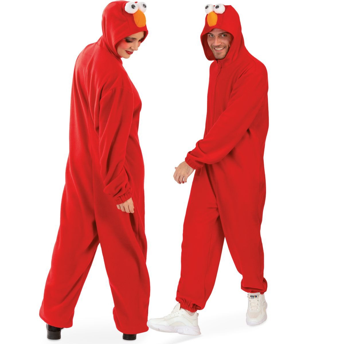 Fries Kostüm Kuschelmonster Overall für Erwachsene