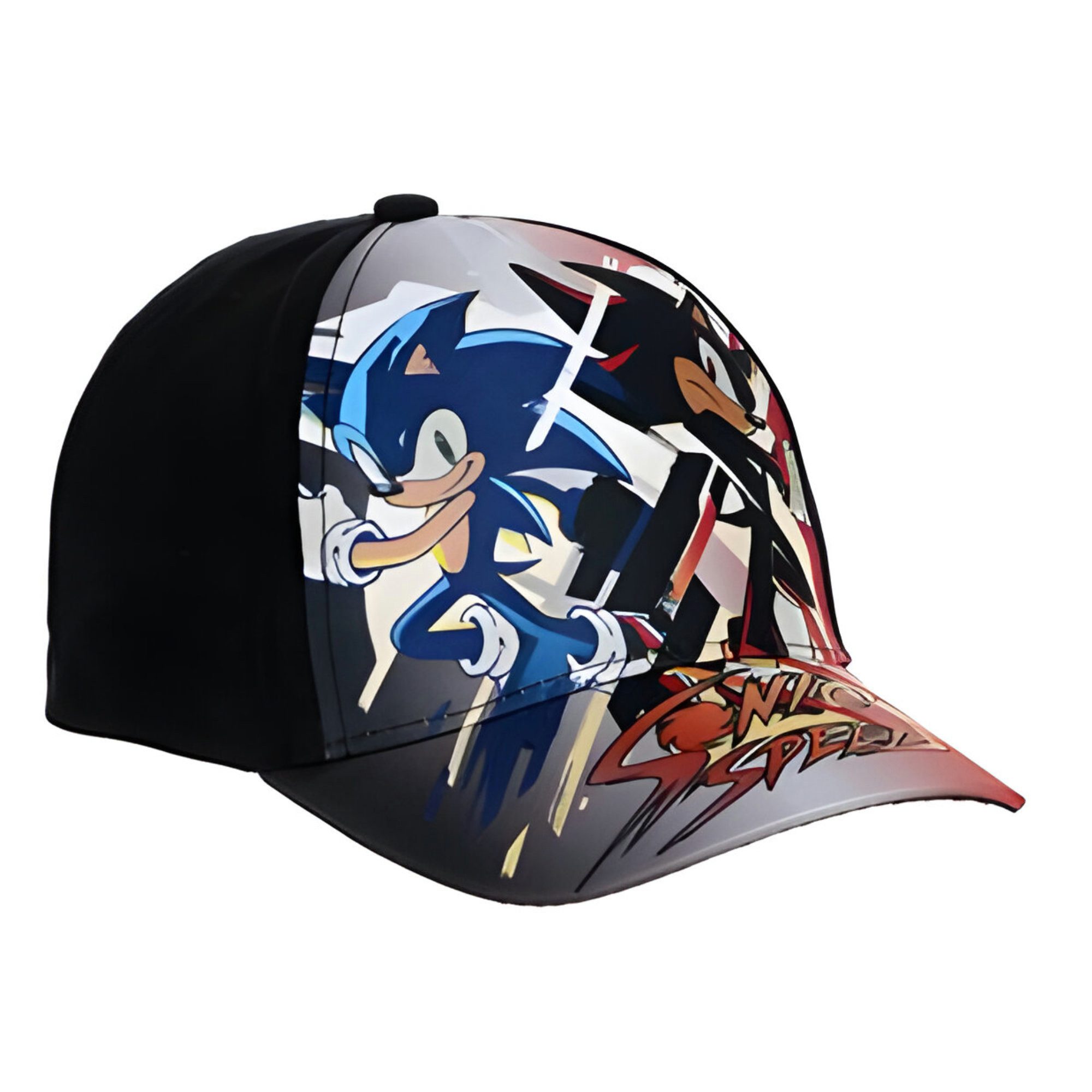 Sonic The Hedgehog Baseball Cap Sonic The Hedgehog Shadow Kinder Basecap Baseball Kappe Gr. 52 bis 54