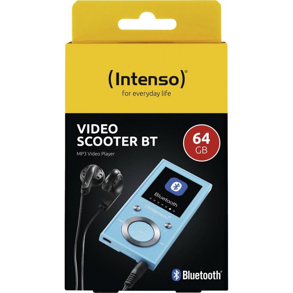Intenso 3717494 video scooter bt 64gb blau Multimedia Player MP3-Player (Bluetooth 5.0)