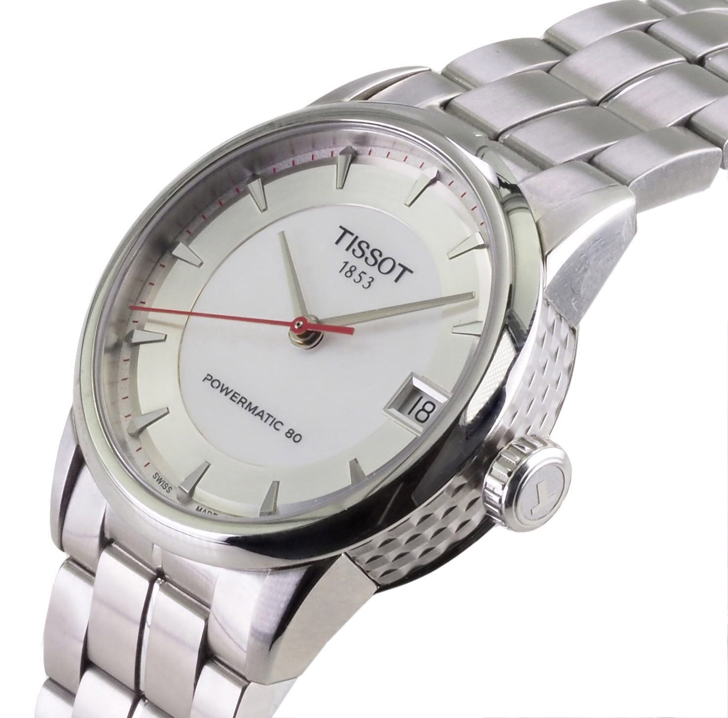 Tissot Automatikuhr Damen Uhr 33 mm Ø T0862071111101 Powermatic 80 Limitiert, Saphirglas, Glasboden, Limitiert