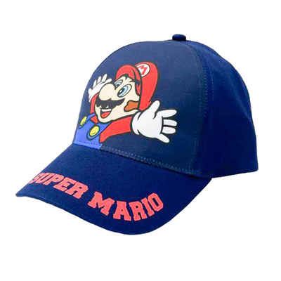 Super Mario Baseball Cap Super Mario Kinder Jungen Basecap Gr. 52 bis 54