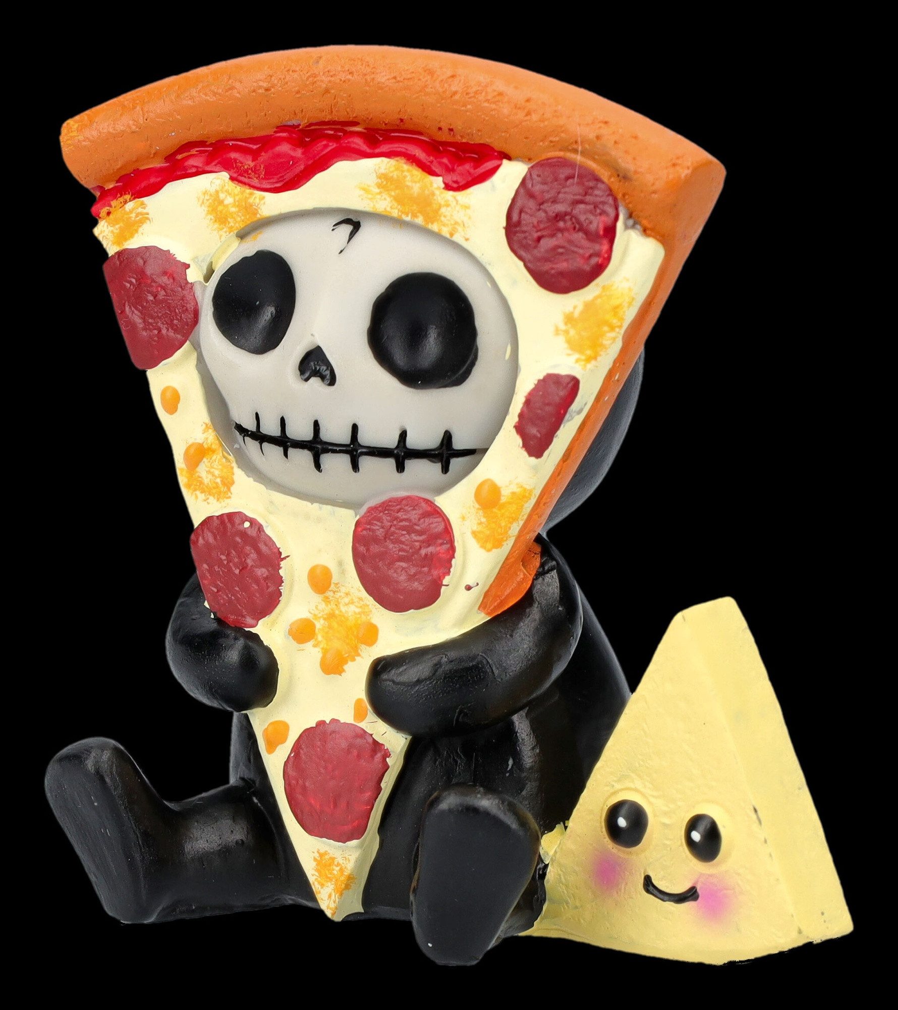 Figuren Shop GmbH Dekofigur Furrybones Figur - Pizza Peppi - Fantasy Dekofigur Dekoration Gothic