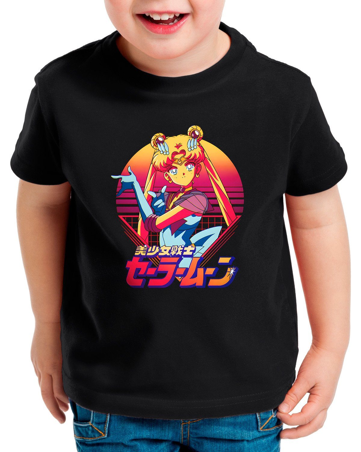 style3 Print-Shirt Kinder T-Shirt Pretty Soldier sailor moon anime manga cosplay crystal