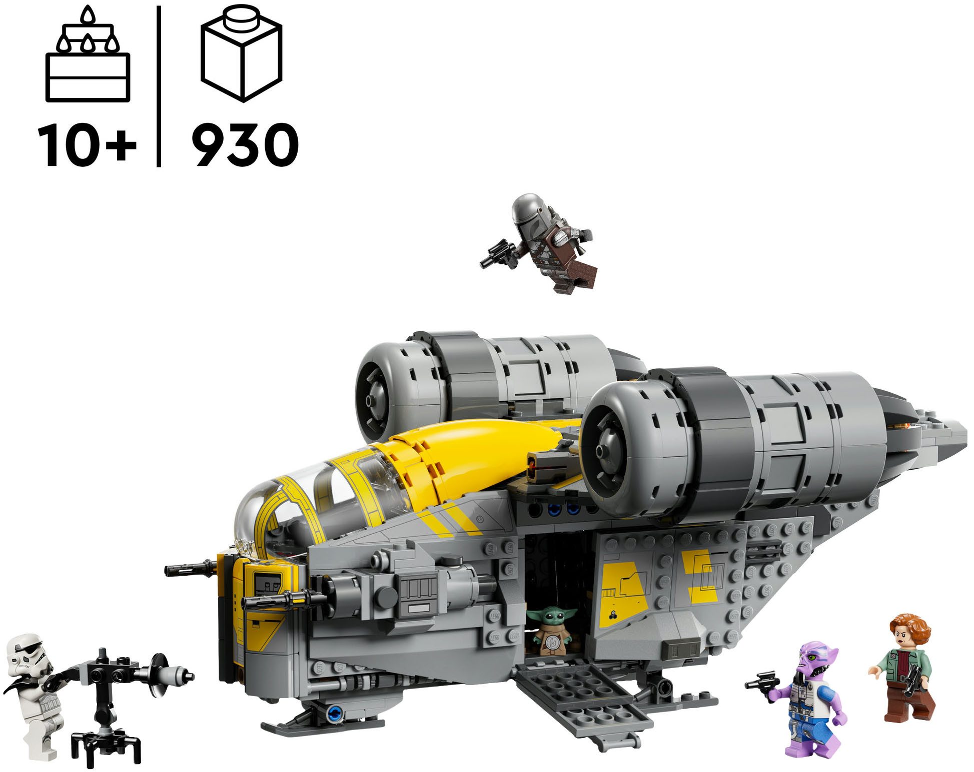 LEGO® Razor Crest (75447), LEGO Star Wars™ Konstruktionsspielsteine, (930 St)