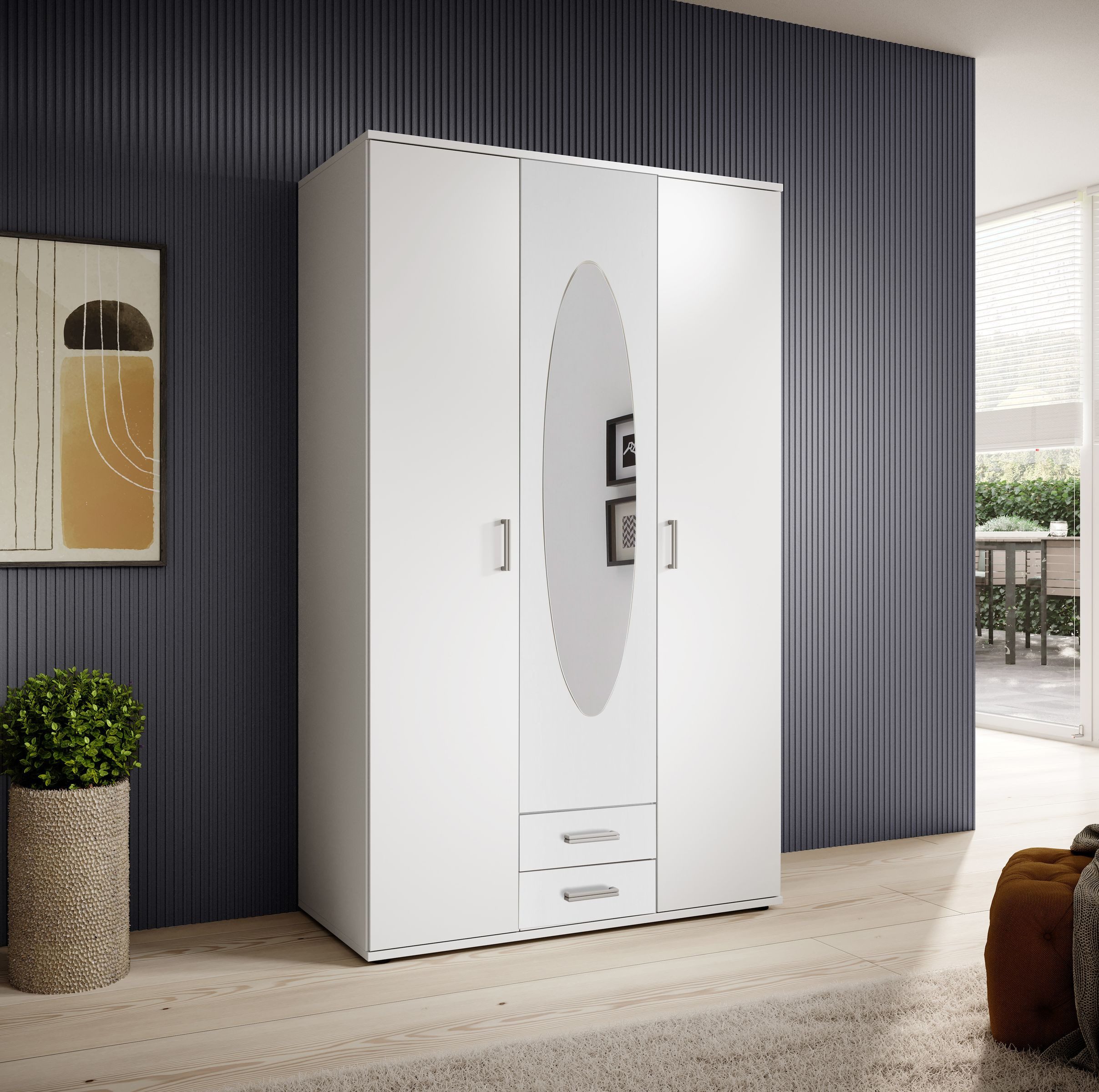Pol-Power Kleiderschrank 120 x 1 x 195 x 55 cm (B/D/H/T)