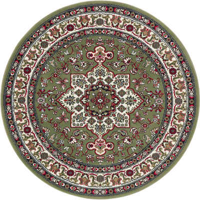 Teppich Parun Täbriz, NOURISTAN, rund, Höhe: 9 mm, Kurzflor, Orient, Teppich, Vintage, Esszimmer, Wohnzimmer, Flur