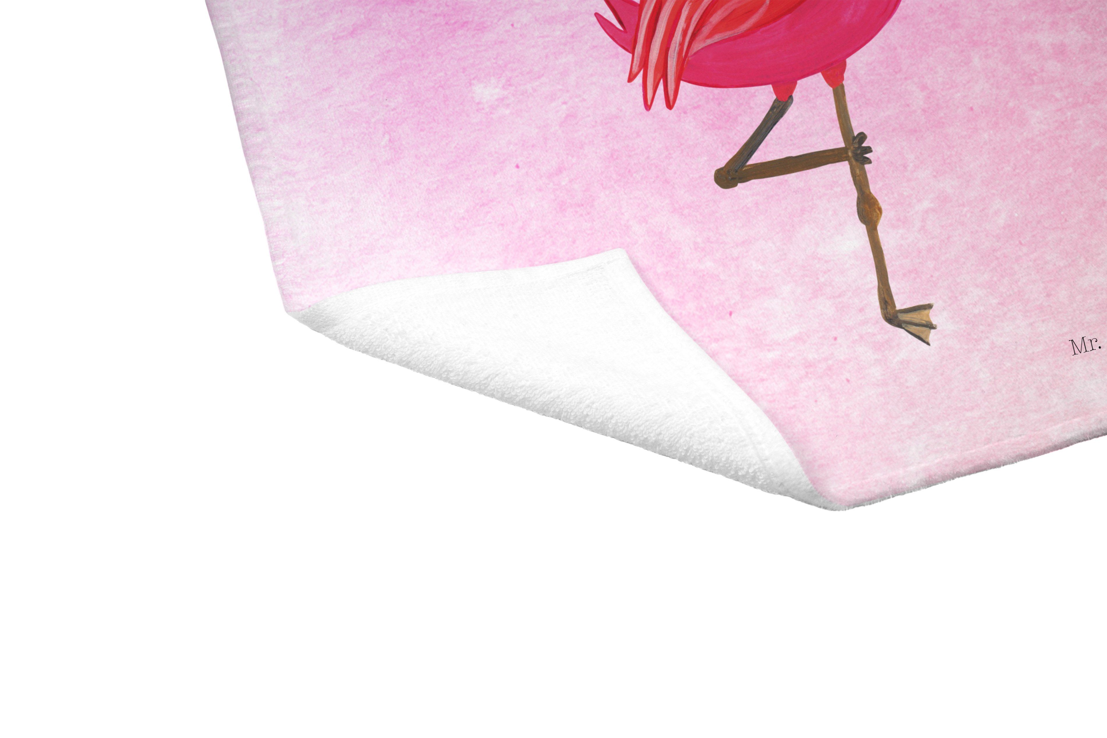 (1-St) Pink Mr. Aquarell Namaste, Geschenk, & - Mrs. Achtsamkeit, Yoga Panda Vogel, Handtuch Flamingo -