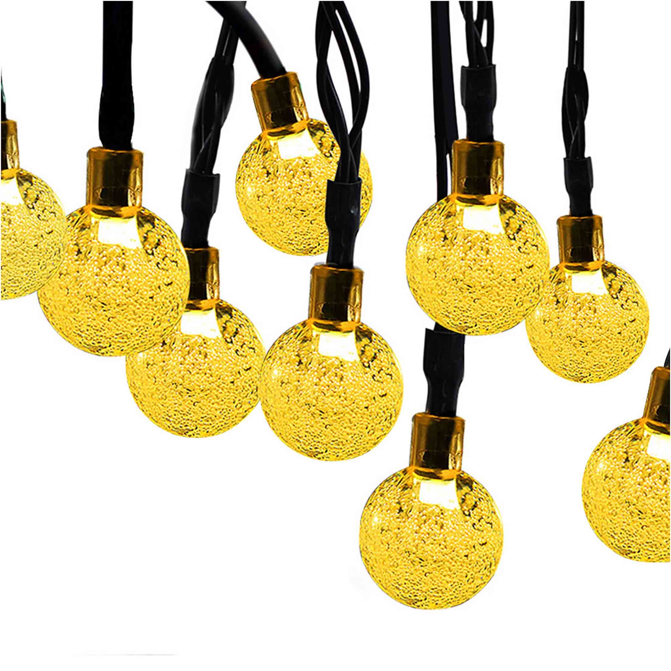 LED Solarleuchte Solar Lichterkette Aussen, Lichterketten,LED Ballonlicht,7M 50 Lichter
