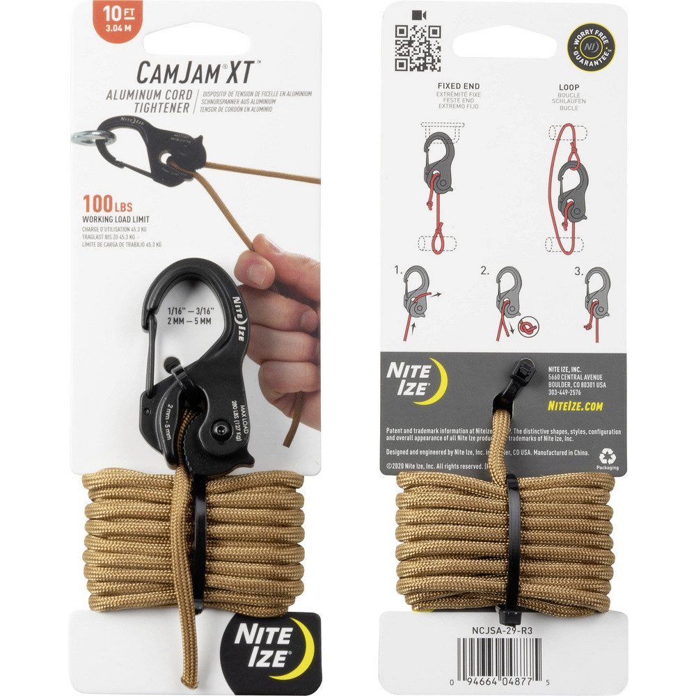 Nite Ize Tunnelzelt NITE Ize NI-NCJSA-29-R3 Schnurspanner 63.1 mm x 33.6 mm x 19 mm 1