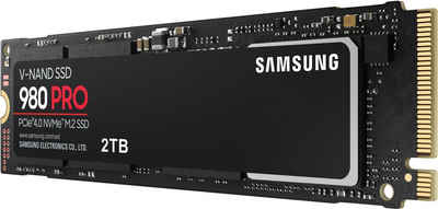 Samsung 980 PRO 2TB SSD interne SSD (2 TB) 7000 MB/S Lesegeschwindigkeit, 5100 MB/S Schreibgeschwindigkeit, Playstation 5 kompatibel, PCIe® 4.0 NVMe™, M.2