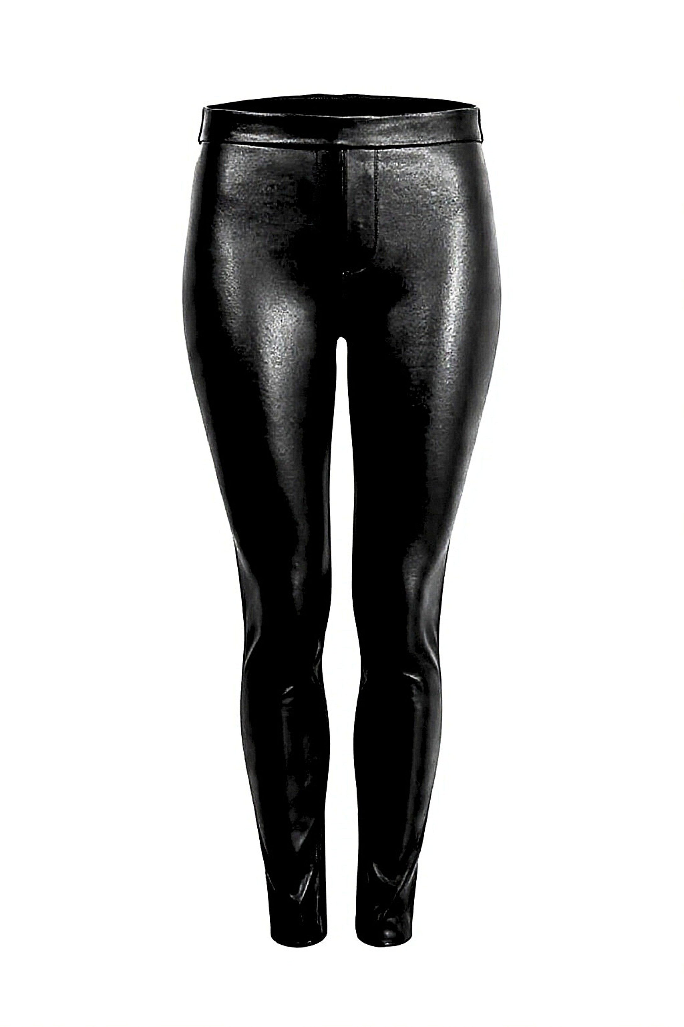Be Noble Lederhose Martina schwarz Elegante figurbetonte Leggings aus super günstig online kaufen