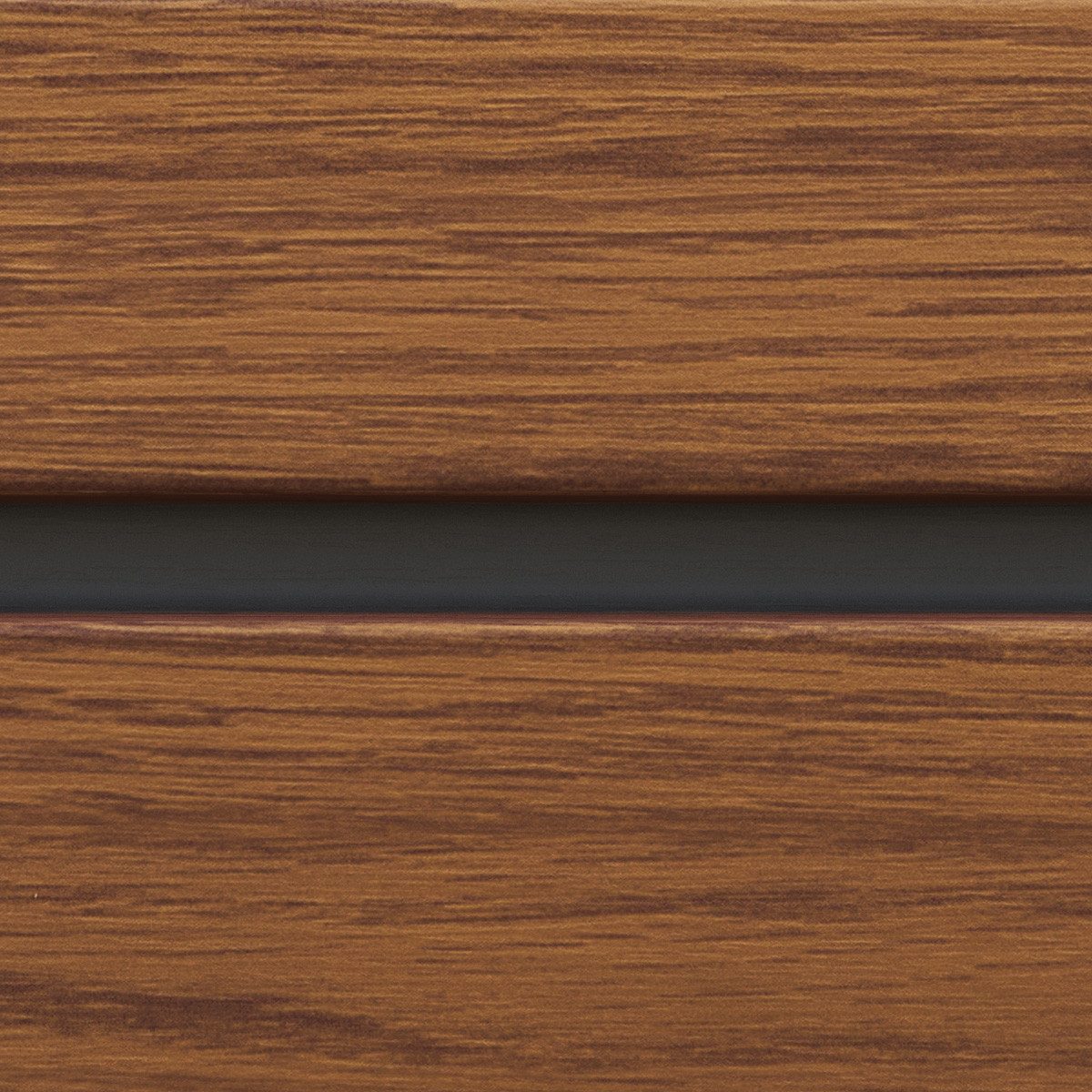 VILO Verkleidungspaneel Canadian Siding SVP-06 Fronto Standard V-Black 2,95m St. 0,74qm walnut, BxL: 28,5x295 cm, 0,963 qm, (Stückweise 1 Paneel, 0,963 qm) 2-lagig, schwarze Fuge, pflegeleicht, abwaschbar, Leichtgewicht