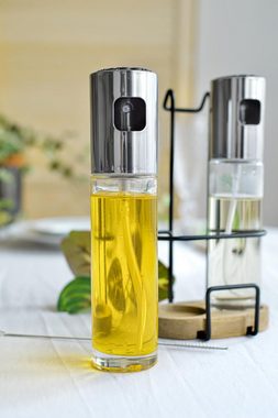 Sendez Essigspender Öl und Essig Sprühflaschen mit Halterung Set Zerstäuber Ölsprüher Essigsprüher