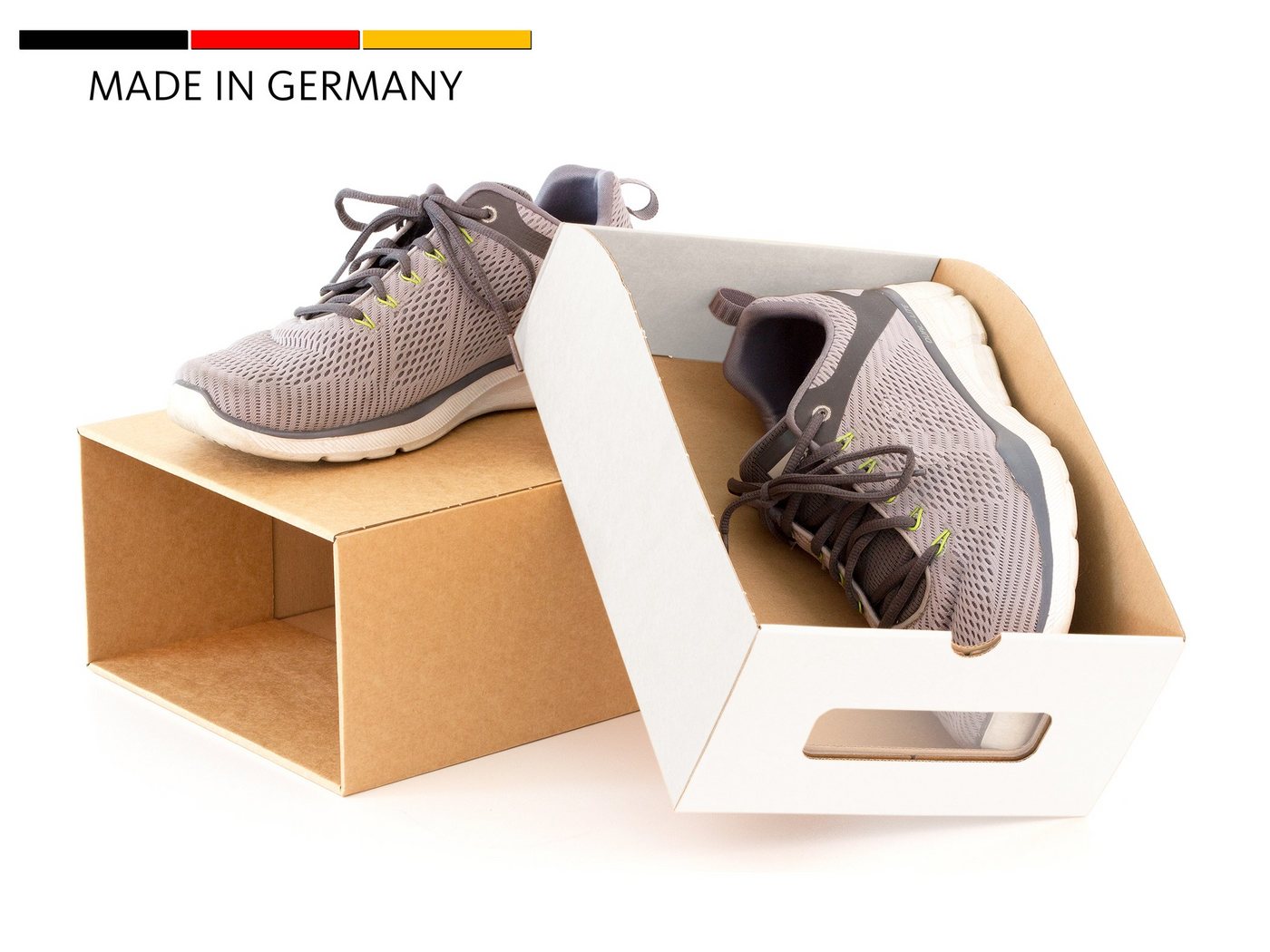Thumbnail - BigDean Schuhbox 30 Boxen stapelbar mit Sichtfenster & Schublade Schuhe Spielzeug etc. (30 St)