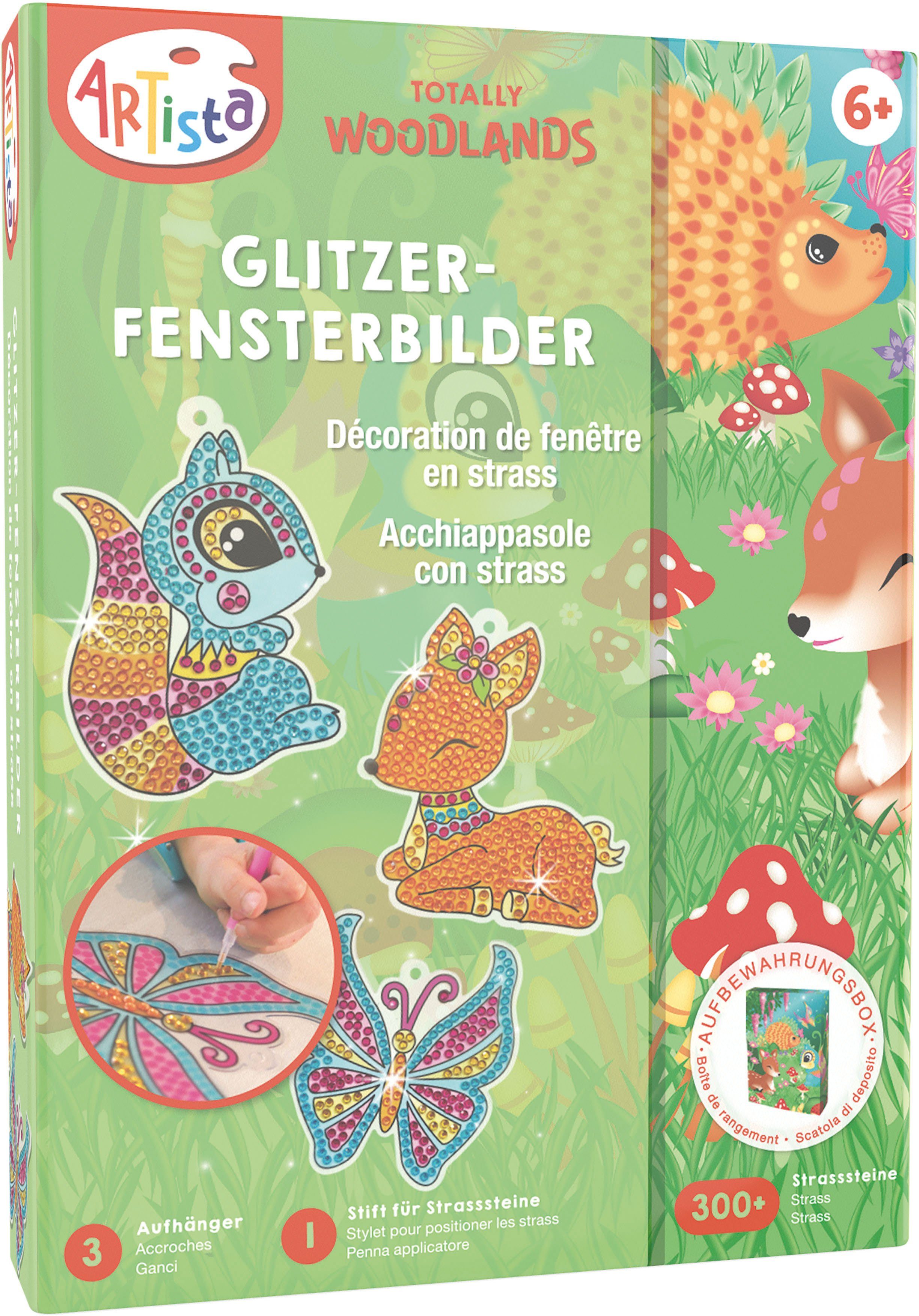 ARTISTA Kreativset Glitzer-Fensterbilder