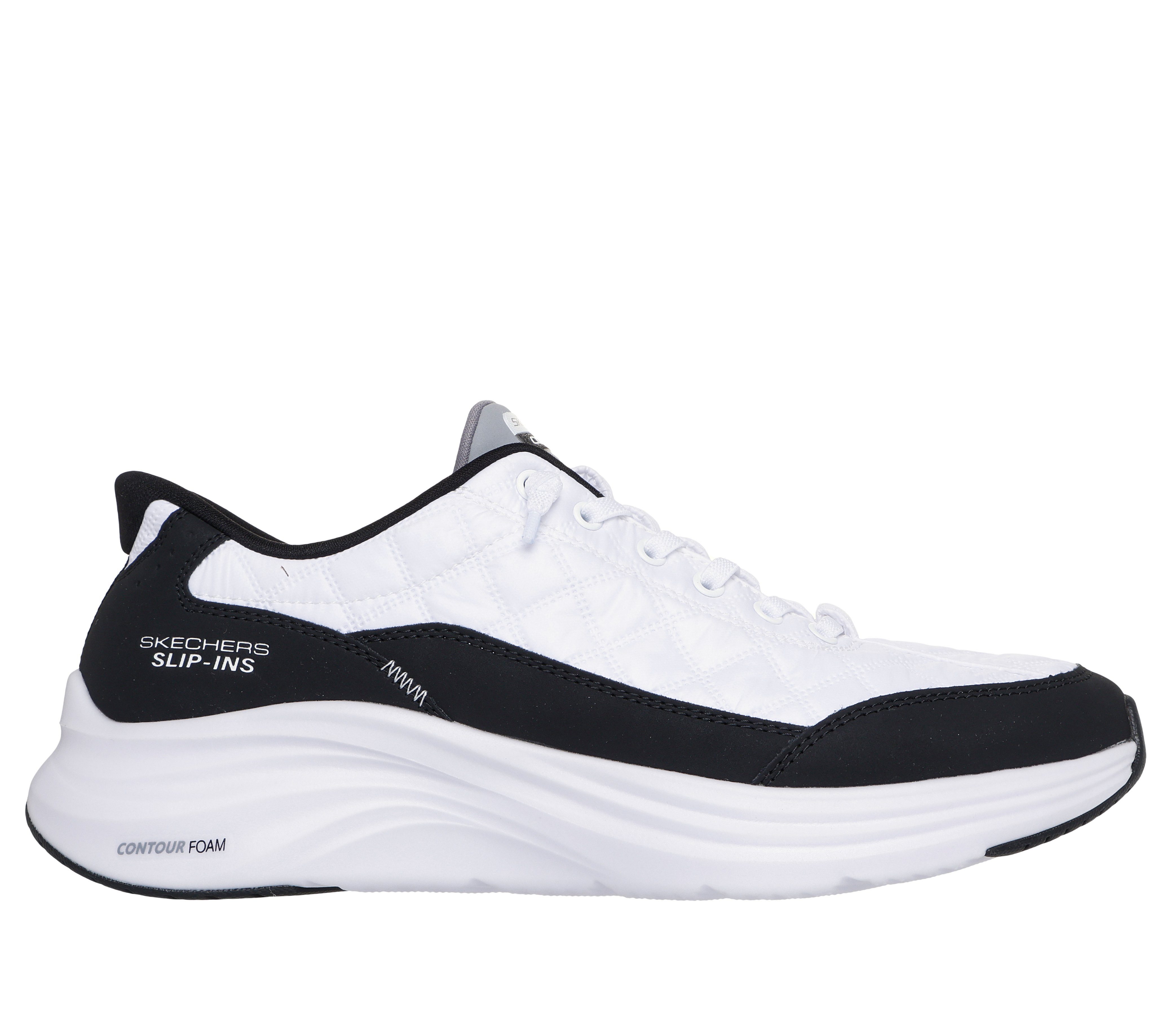 Skechers CONTOUR FOAM Slip-On Sneaker Slipper, Schnürschuh in veganer Verarbeitung, Cozy Fit™-Komfort