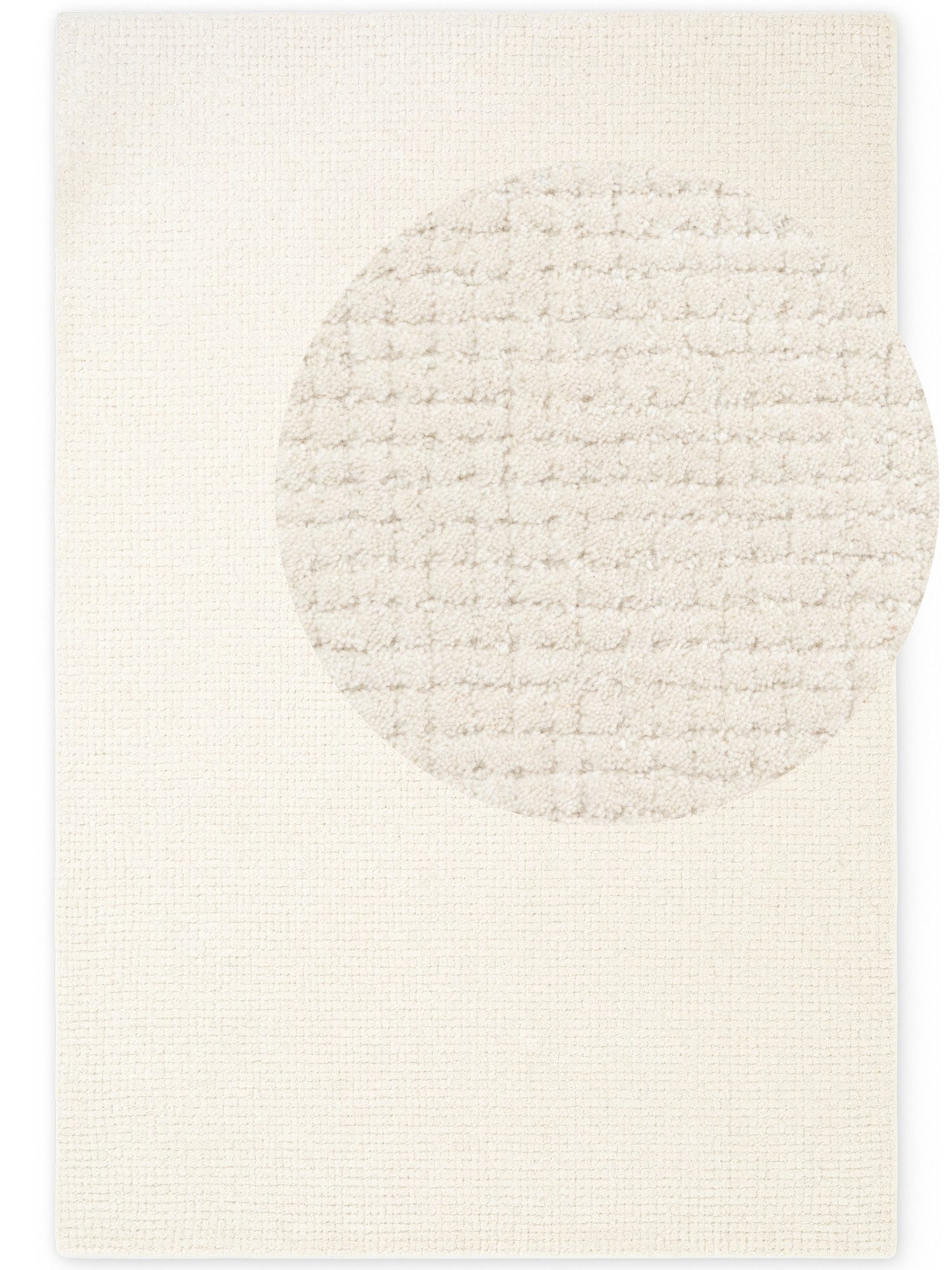 HANSE Home Wollteppich Wollteppich Eloise, rechteckig, Höhe: 17 mm, Wolle, Naturteppich, Handgemacht, Wohnzimmer, Schlafzimmer, Hygge