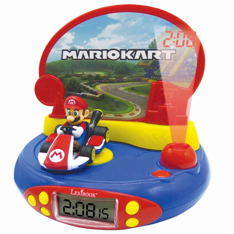 Lexibook® Kinderwecker Mario Kart 3D Projektions-Wecker mit Sound