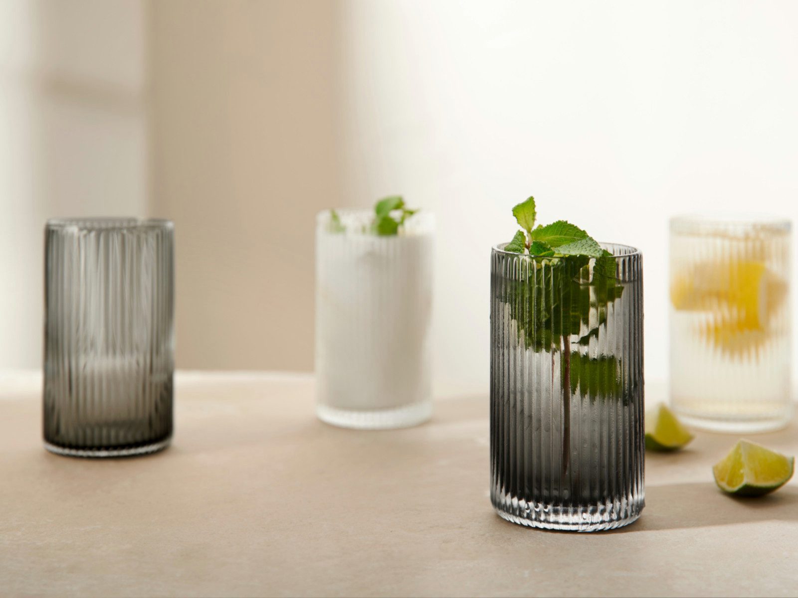 ASA SELECTION Glas Juna Glas grey 0,2l, Glas