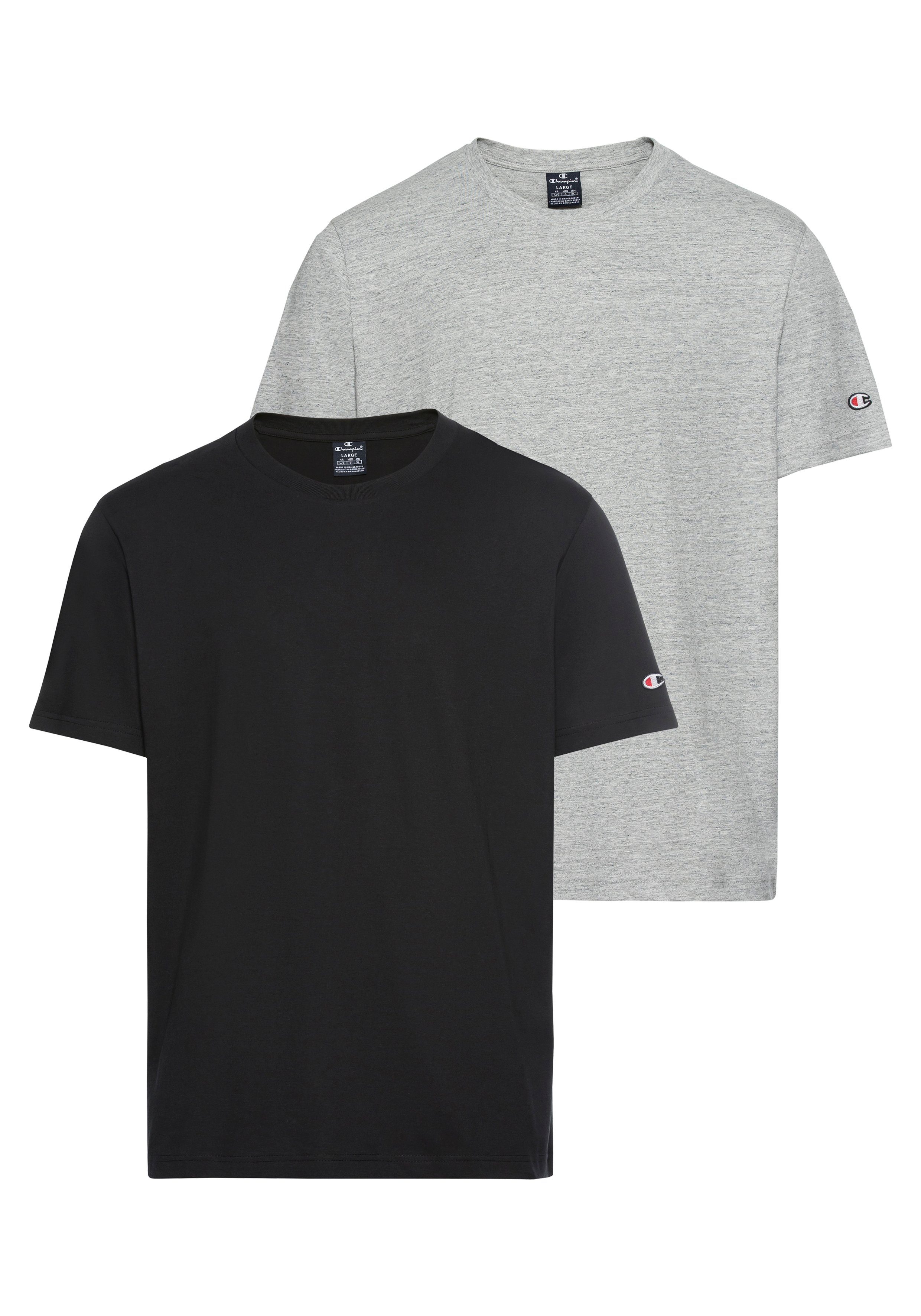 Champion T-Shirt Basic 2pack Crew-Neck (Packung, 2-tlg., 2)