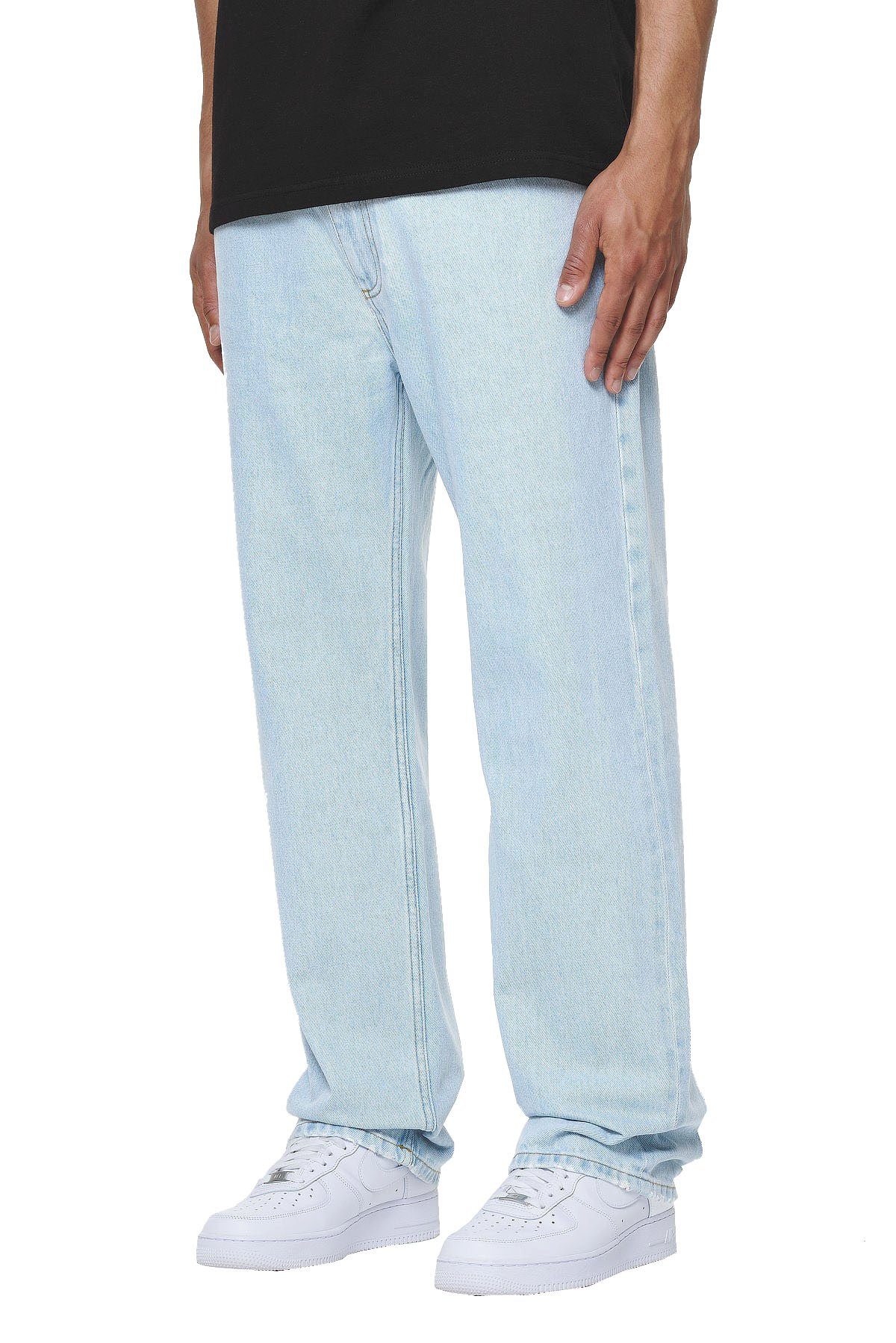 PEGADOR 5-Pocket-Jeans Baltra Baggy (1-tlg., kein Set) logogeprägte Knöpfe und Nieten